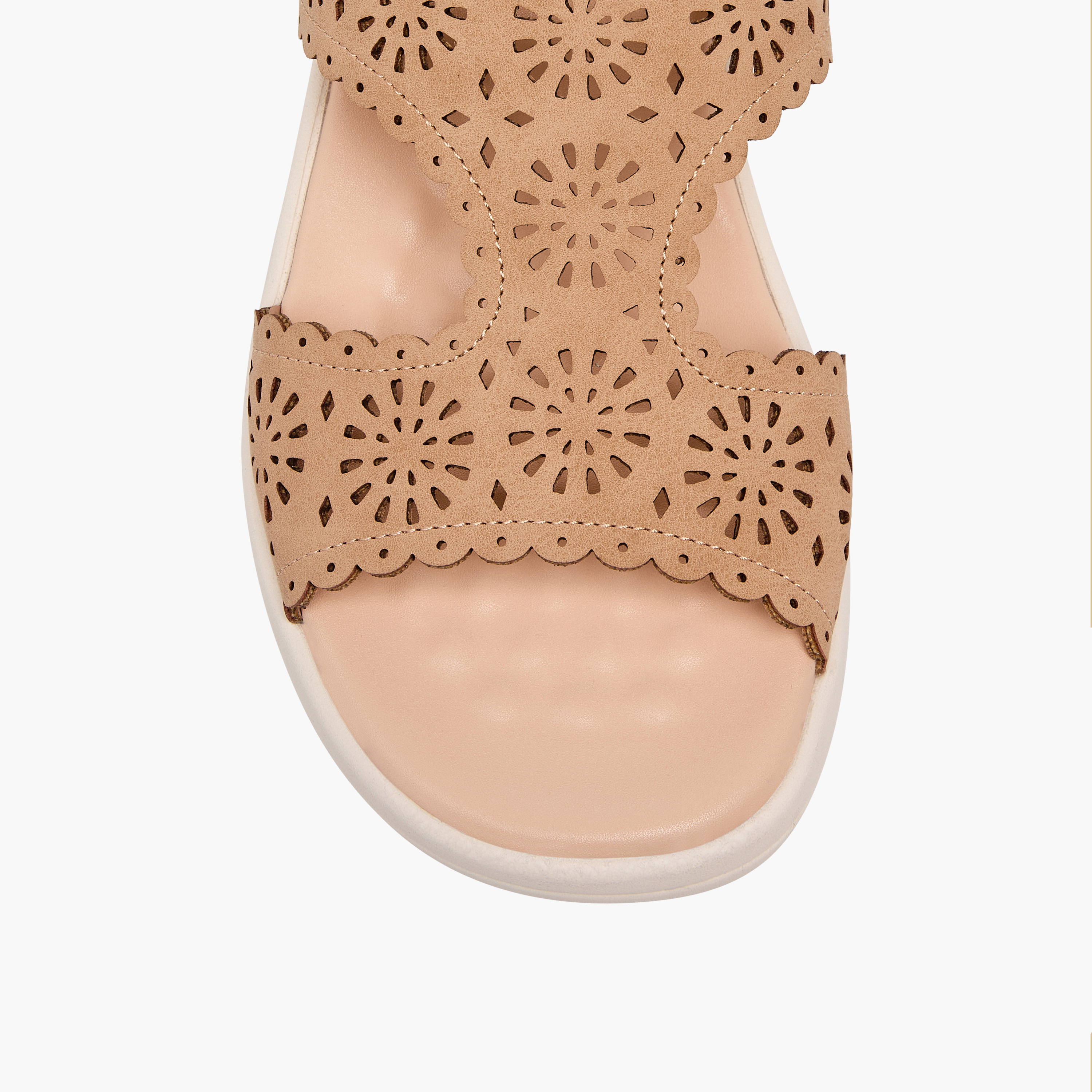 Le Confort Women Laser Cut Strap Sandals-women-shoes-sandals-heeled-image-7