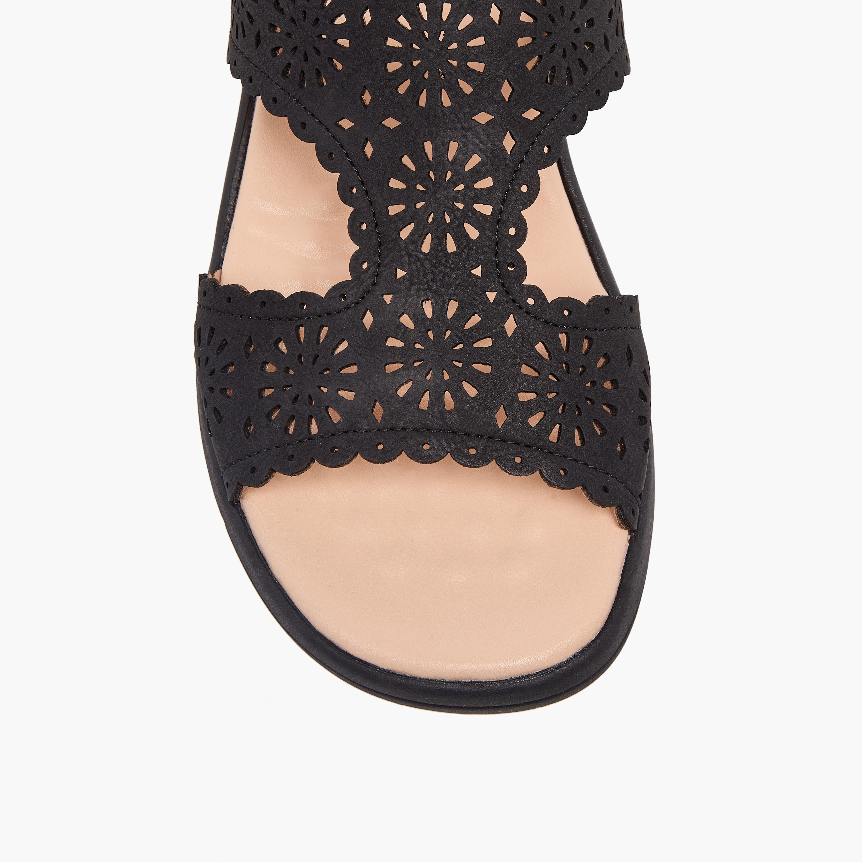 Le Confort Women Laser Cut Strap Sandals-women-shoes-sandals-heeled-image-7