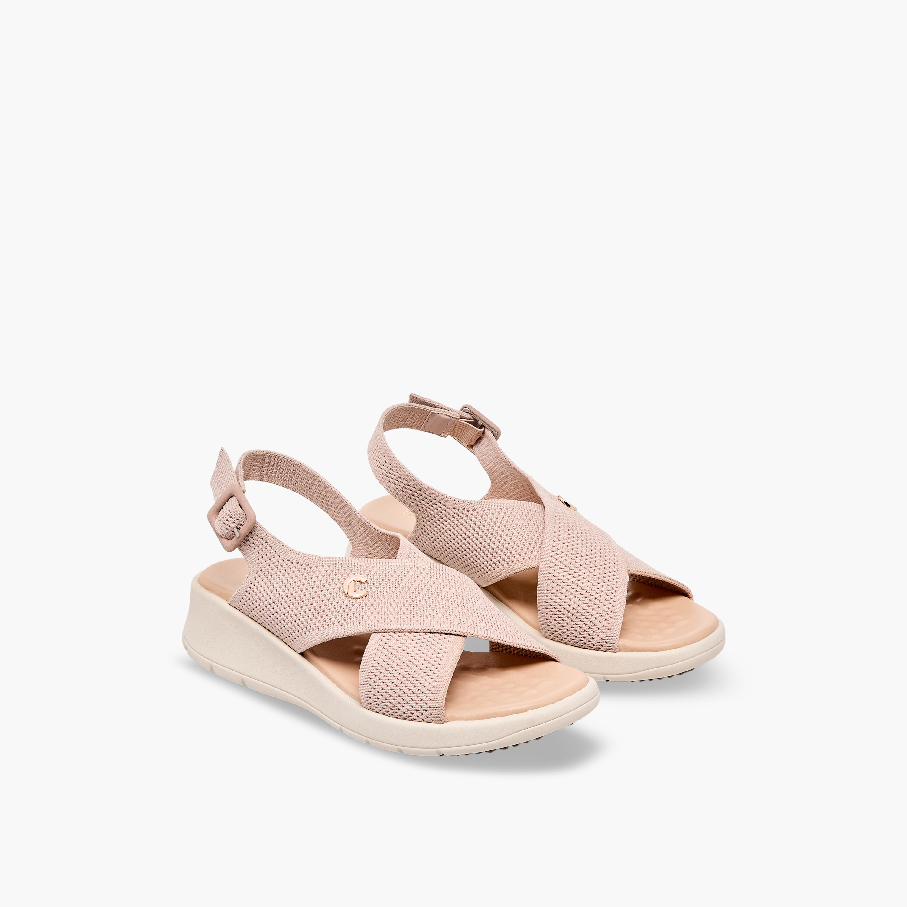 Le Confort Women Buckle Closure Strap Sandals-women-shoes-sandals-heeled-image-1