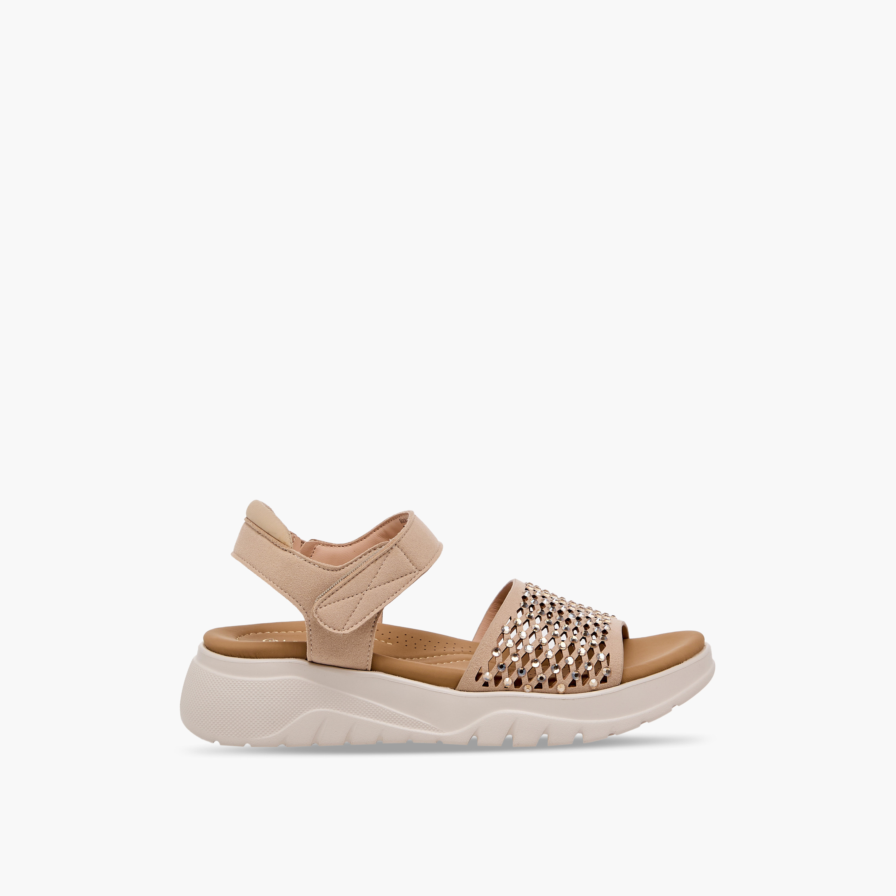 Le Confort Women Rhinestone Embellished Comfort Sandals-women-shoes-sandals-heeled-image-3