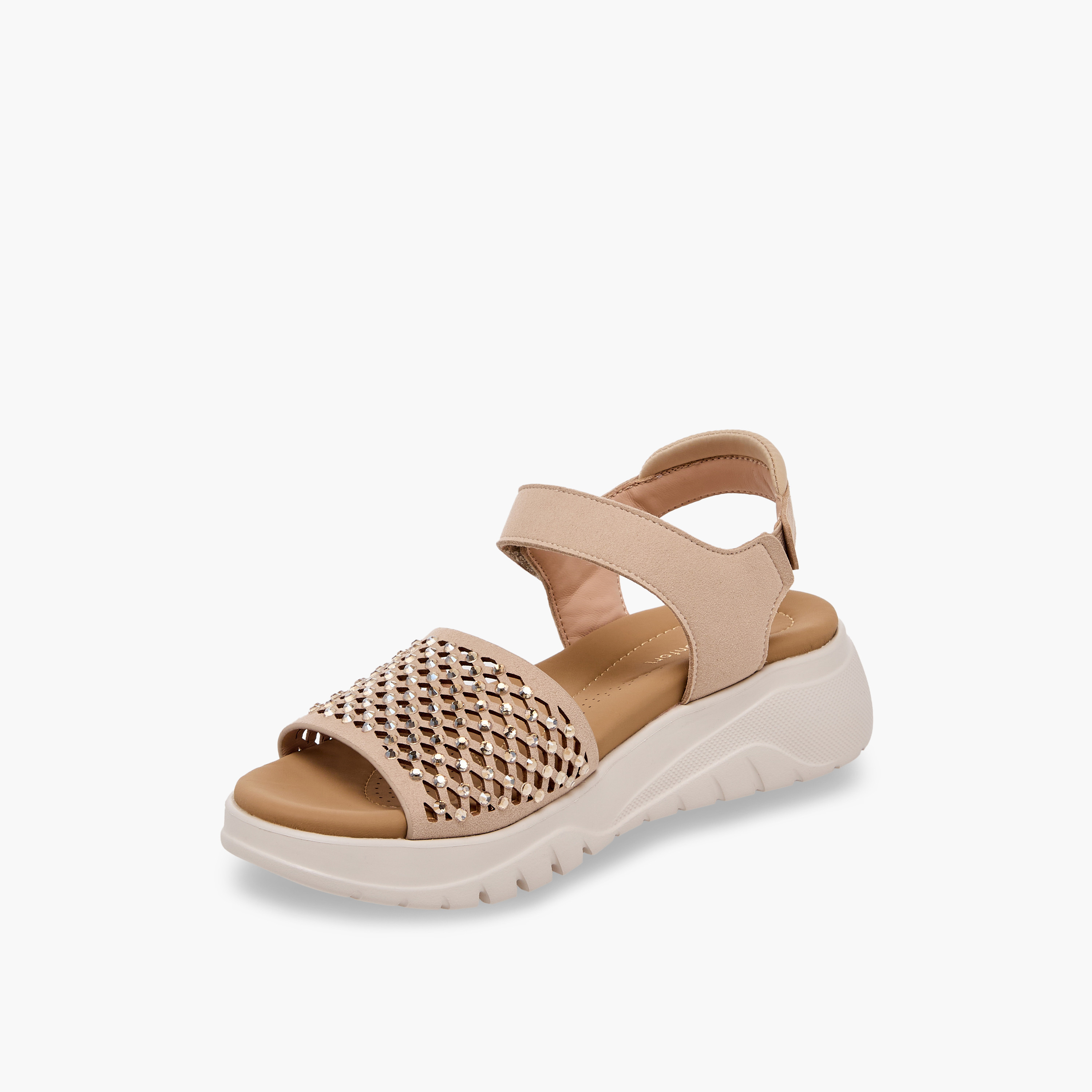 Le Confort Women Rhinestone Embellished Comfort Sandals-women-shoes-sandals-heeled-image-4