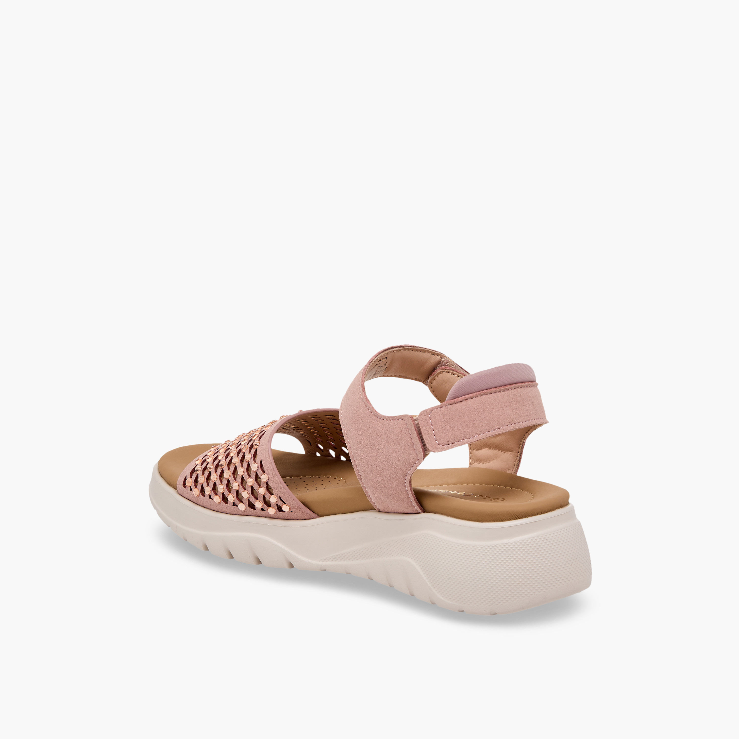صندل مريح مزين بأحجار لامعة للنساء من لو كونفورت-women-shoes-sandals-heeled-image-5