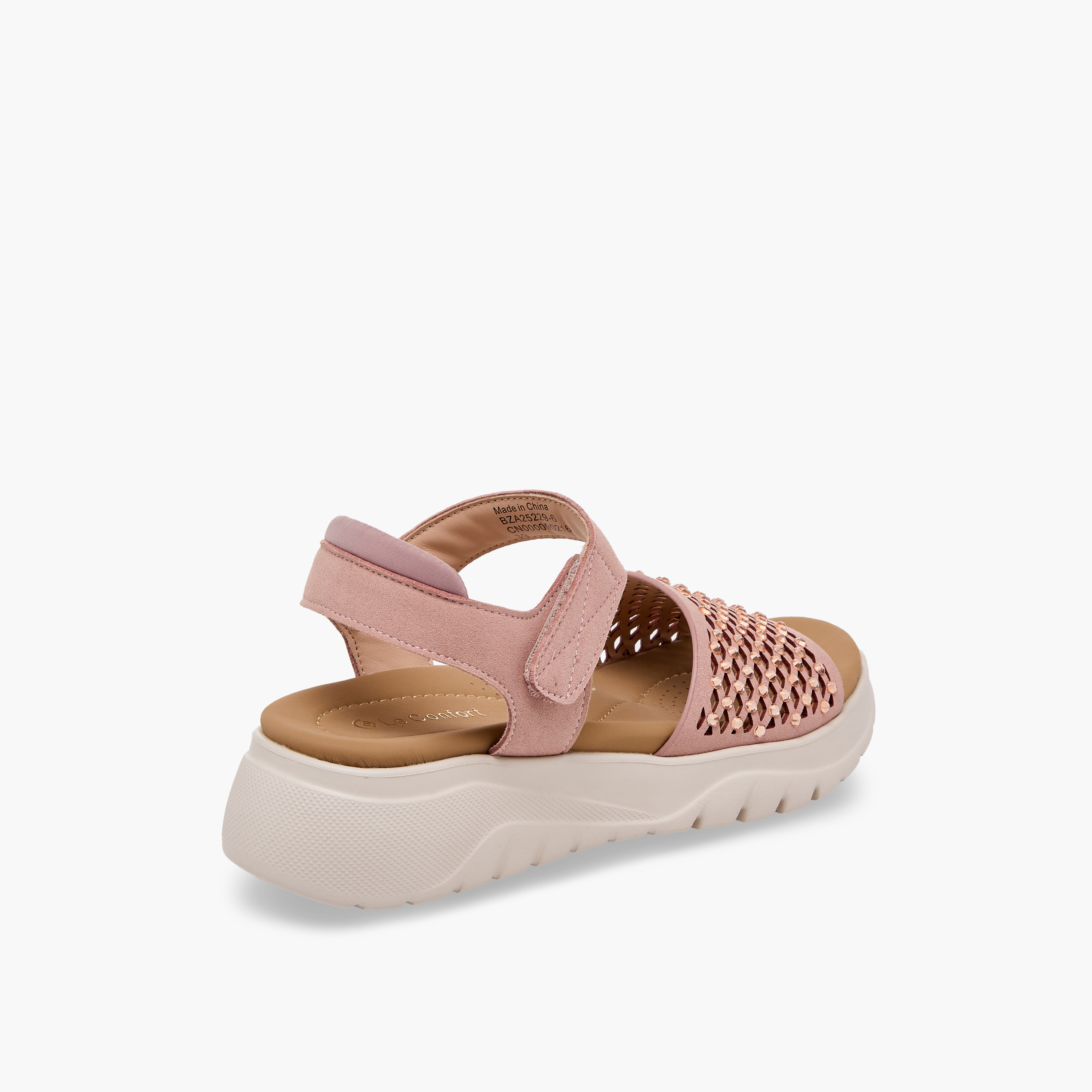 صندل مريح مزين بأحجار لامعة للنساء من لو كونفورت-women-shoes-sandals-heeled-image-6