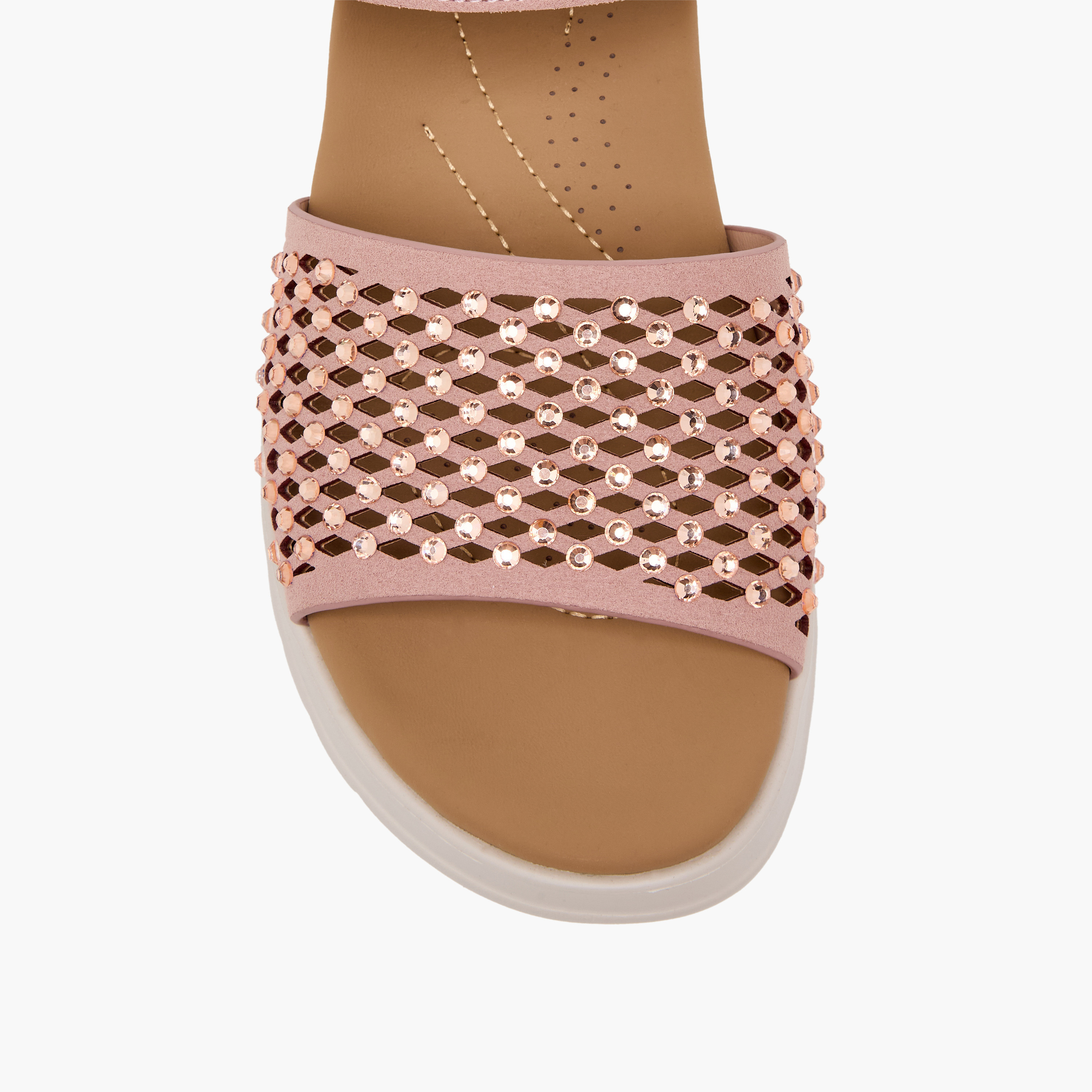 صندل مريح مزين بأحجار لامعة للنساء من لو كونفورت-women-shoes-sandals-heeled-image-7