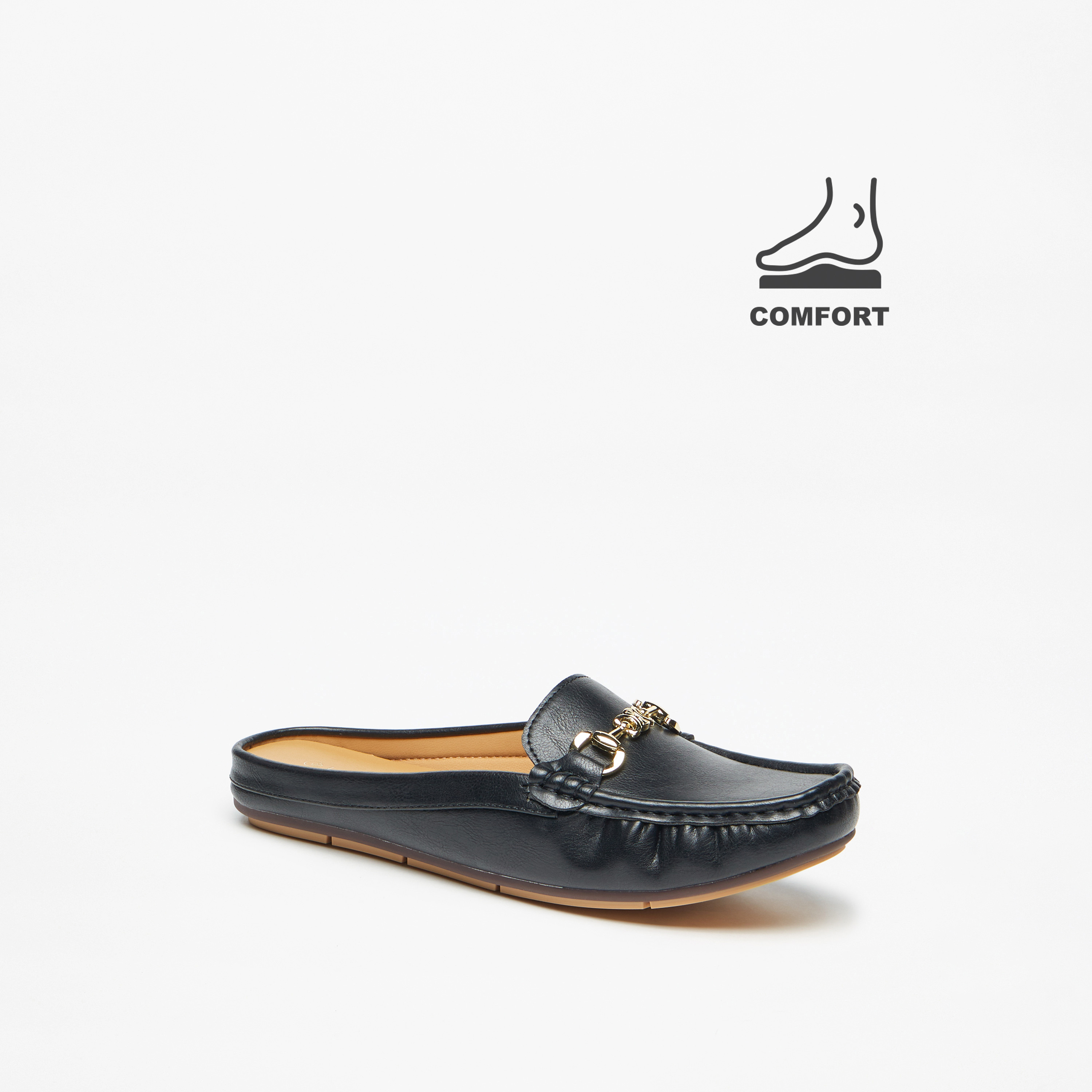 Le Confort Solid Slip On Comfort Mules