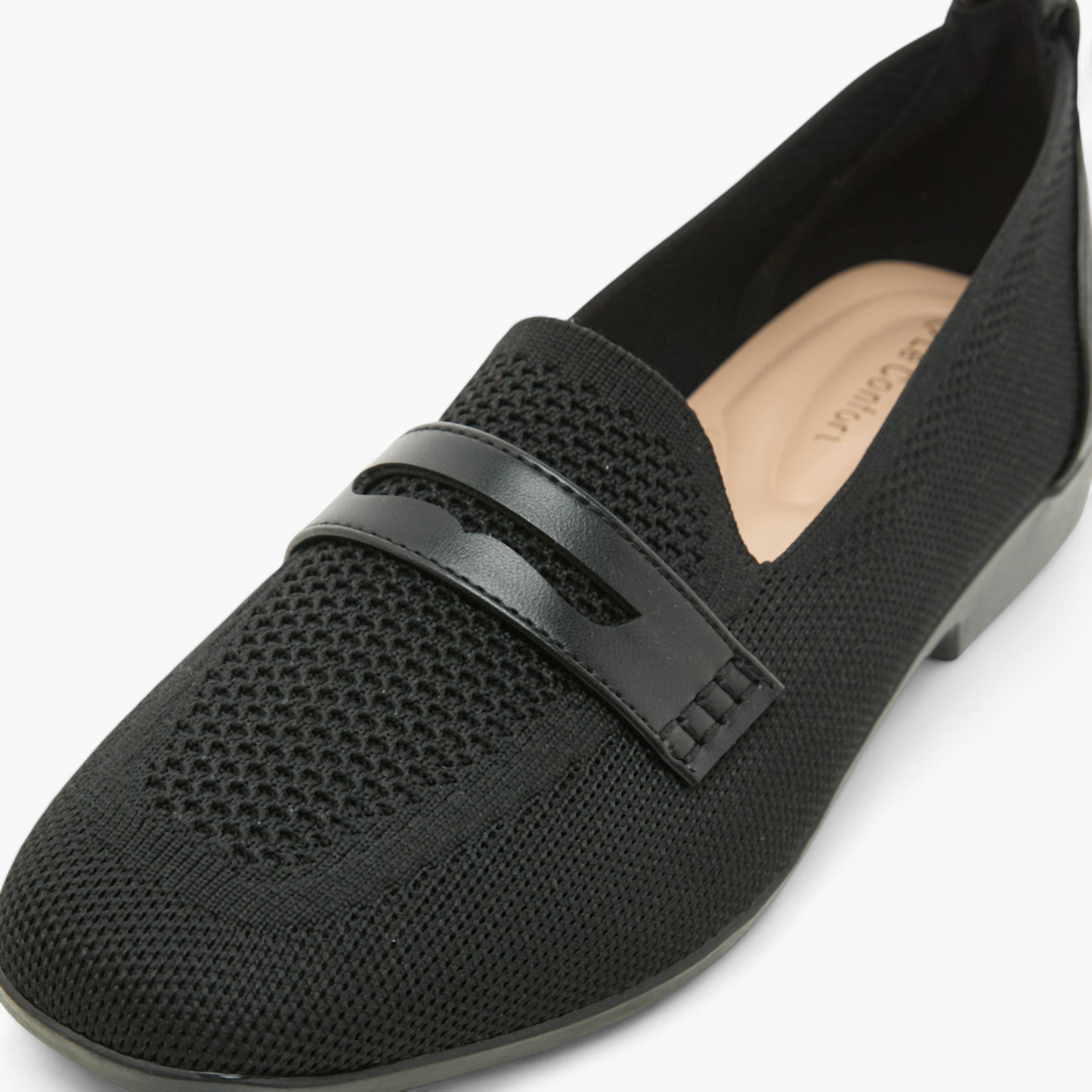 حذاء لوفر سهل الارتداء فلاينيت بارز الملمس بكعب عريض من لو كونفورت-women-shoes-loafersandmoccasins-image-9