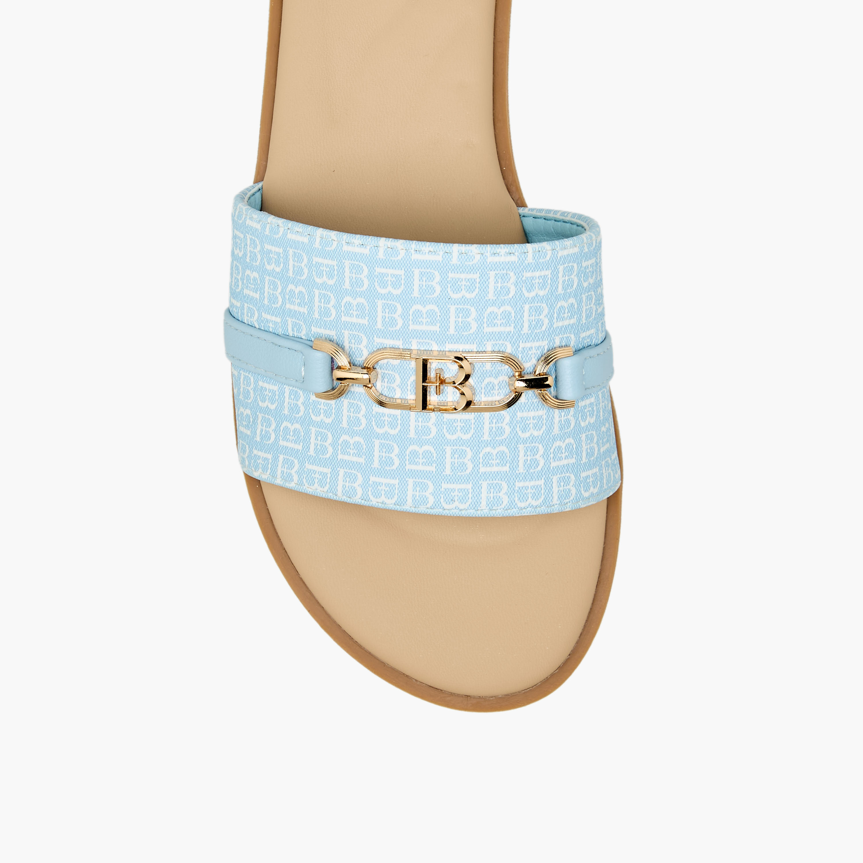 Flora Bella Women Monogram Print Slip-On Sandals-women-shoes-flats-sandals-image-4