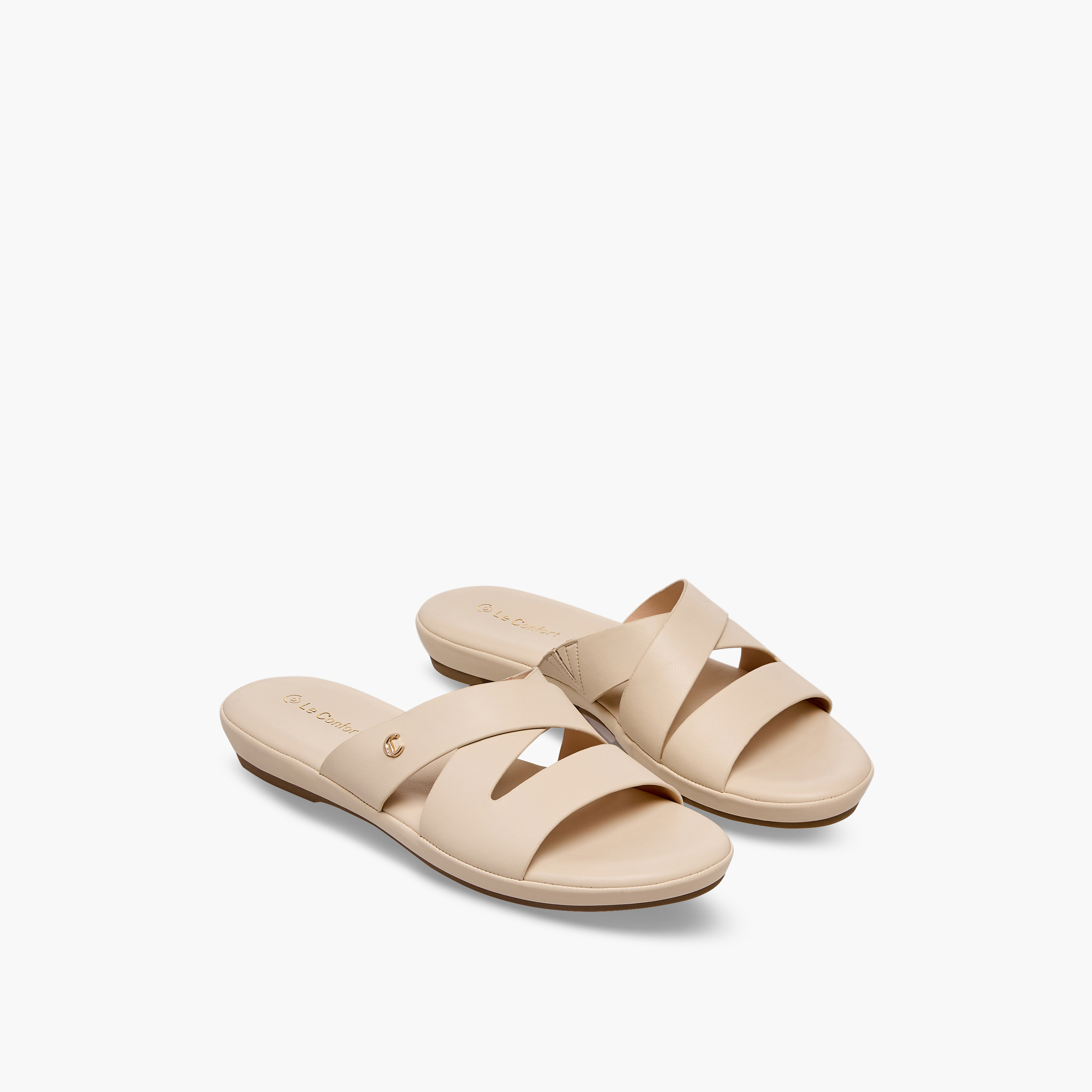 Le Confort Women Slip-On Sandals-women-shoes-sandals-flats-image-1