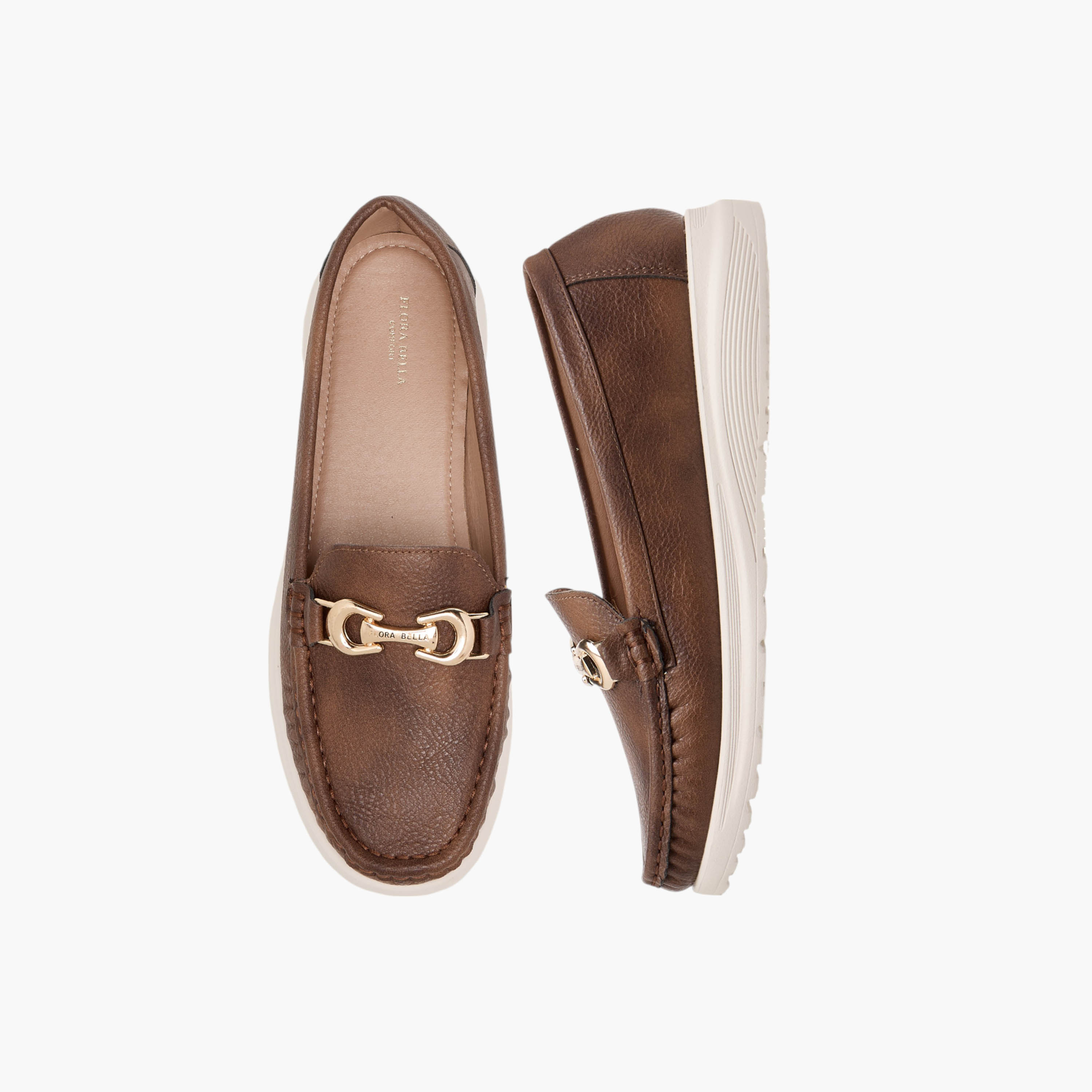 حذاء لوفر سهل الارتداء بزينة معدن من فلورا بيلا-women-shoes-loafersandmoccasins-image-1