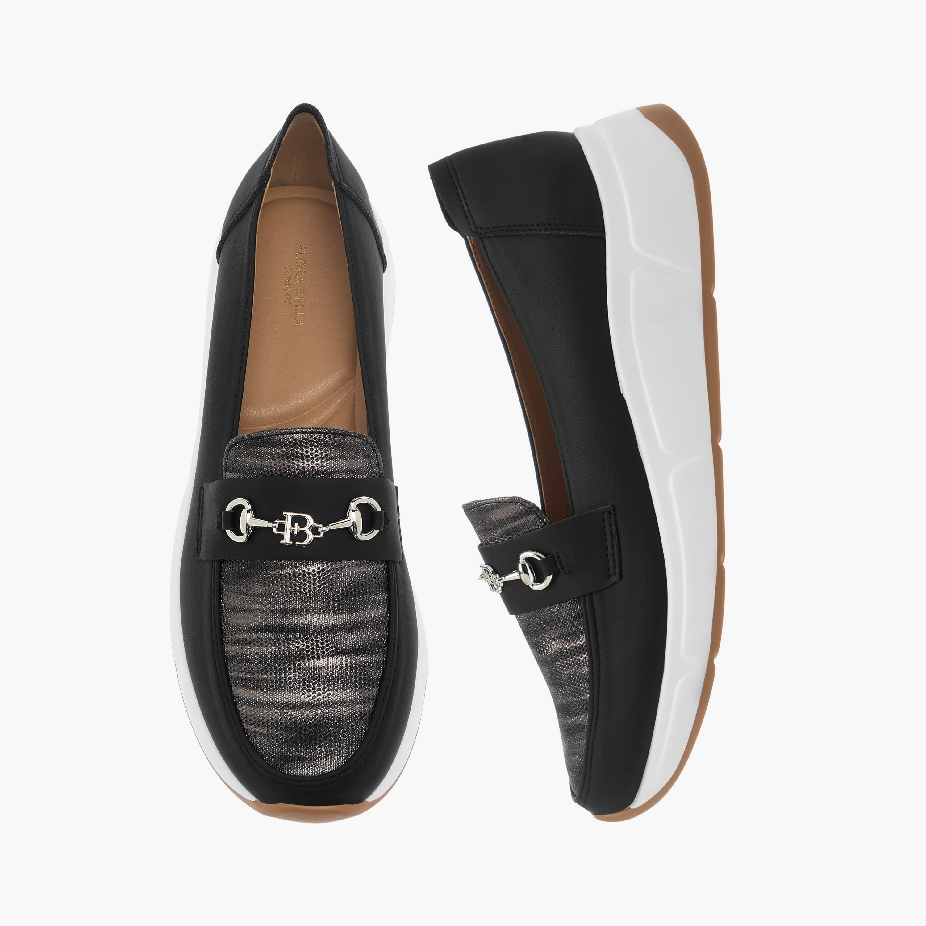 Flora Bella Textured Wedge Comfort Shoes with Metal Accent-women-shoes-loafersandmoccasins-image-1