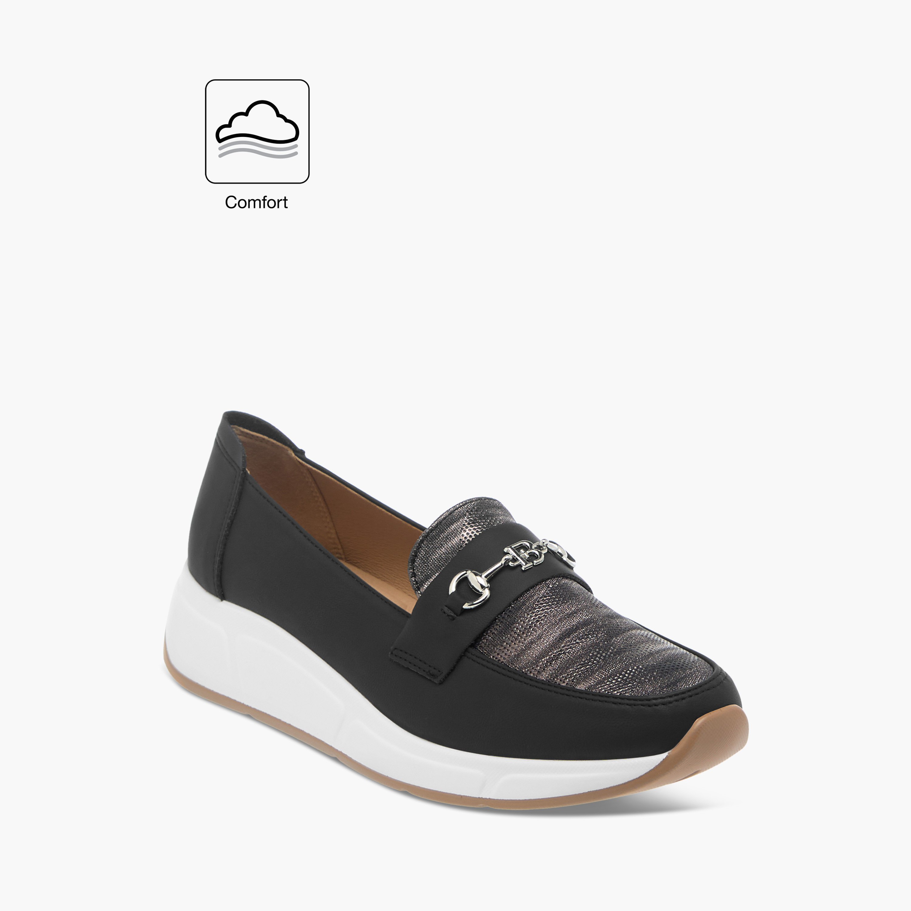 Flora Bella Textured Wedge Comfort Shoes with Metal Accent-women-shoes-loafersandmoccasins-image-2