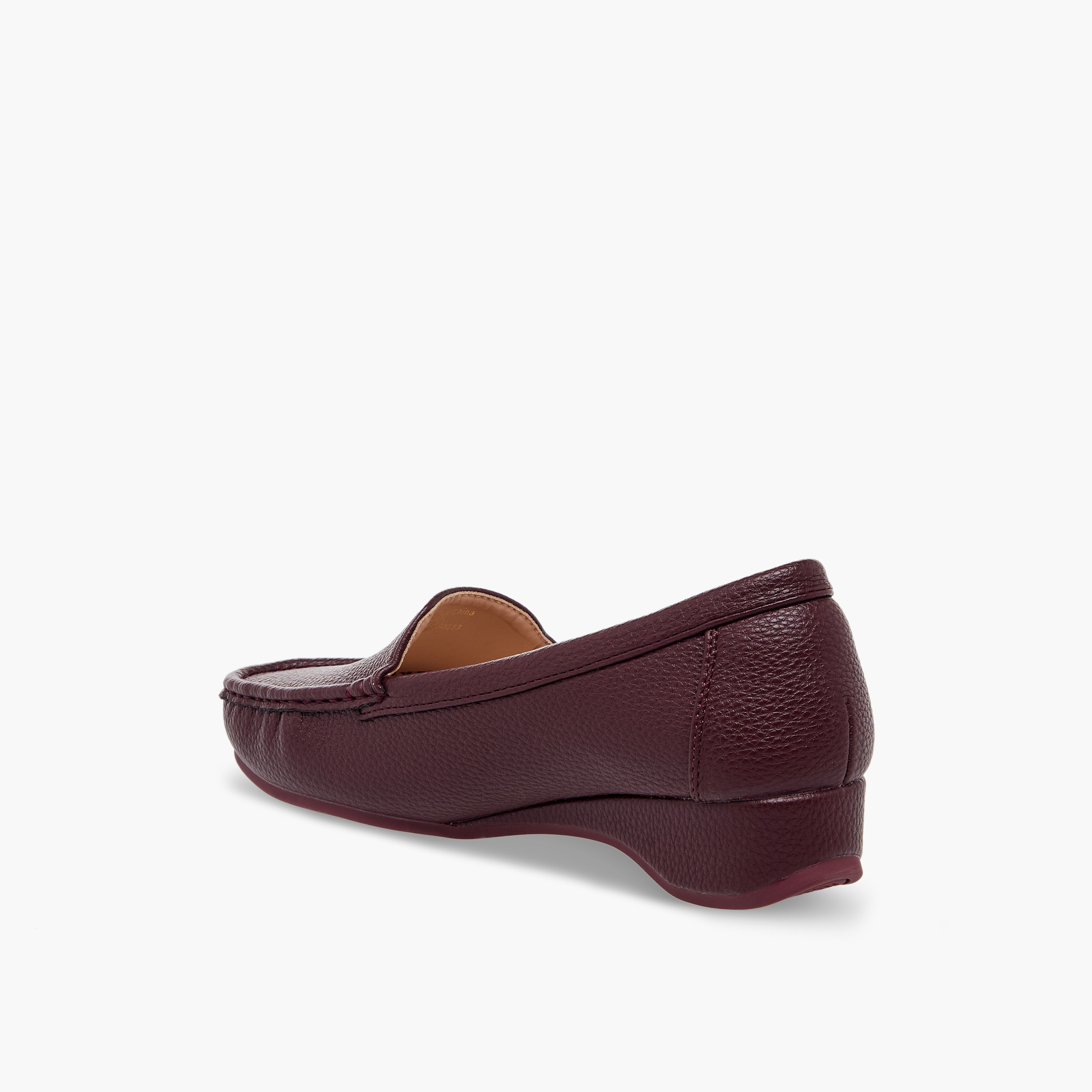 حذاء لوفر بارز الملمس بكعب ويدج للنساء من لو كونفورت-women-shoes-loafersandmoccasins-image-5