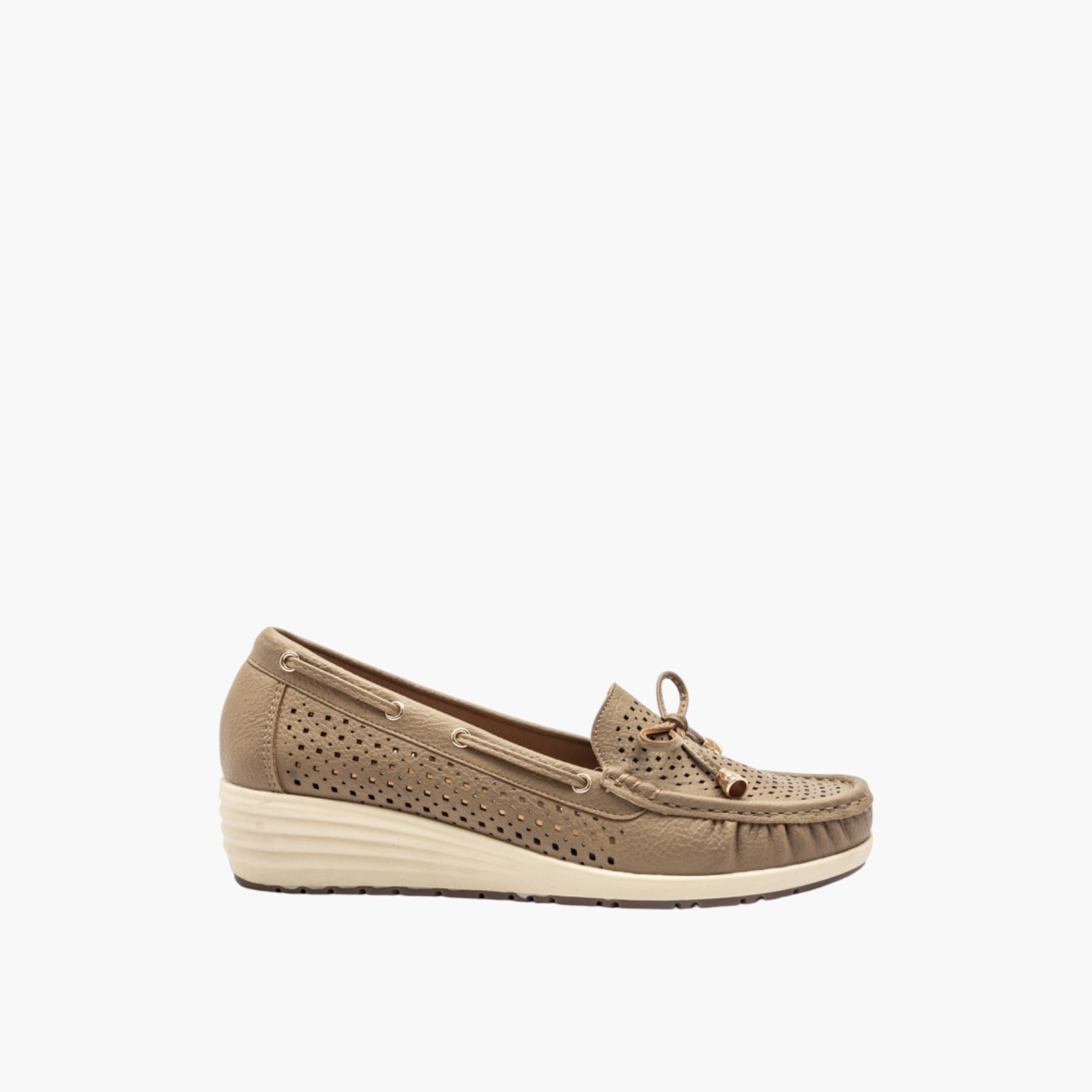 Le Confort Textured Slip-On Comfort Moccasins with Bow Detail-women-shoes-loafersandmoccasins-image-3