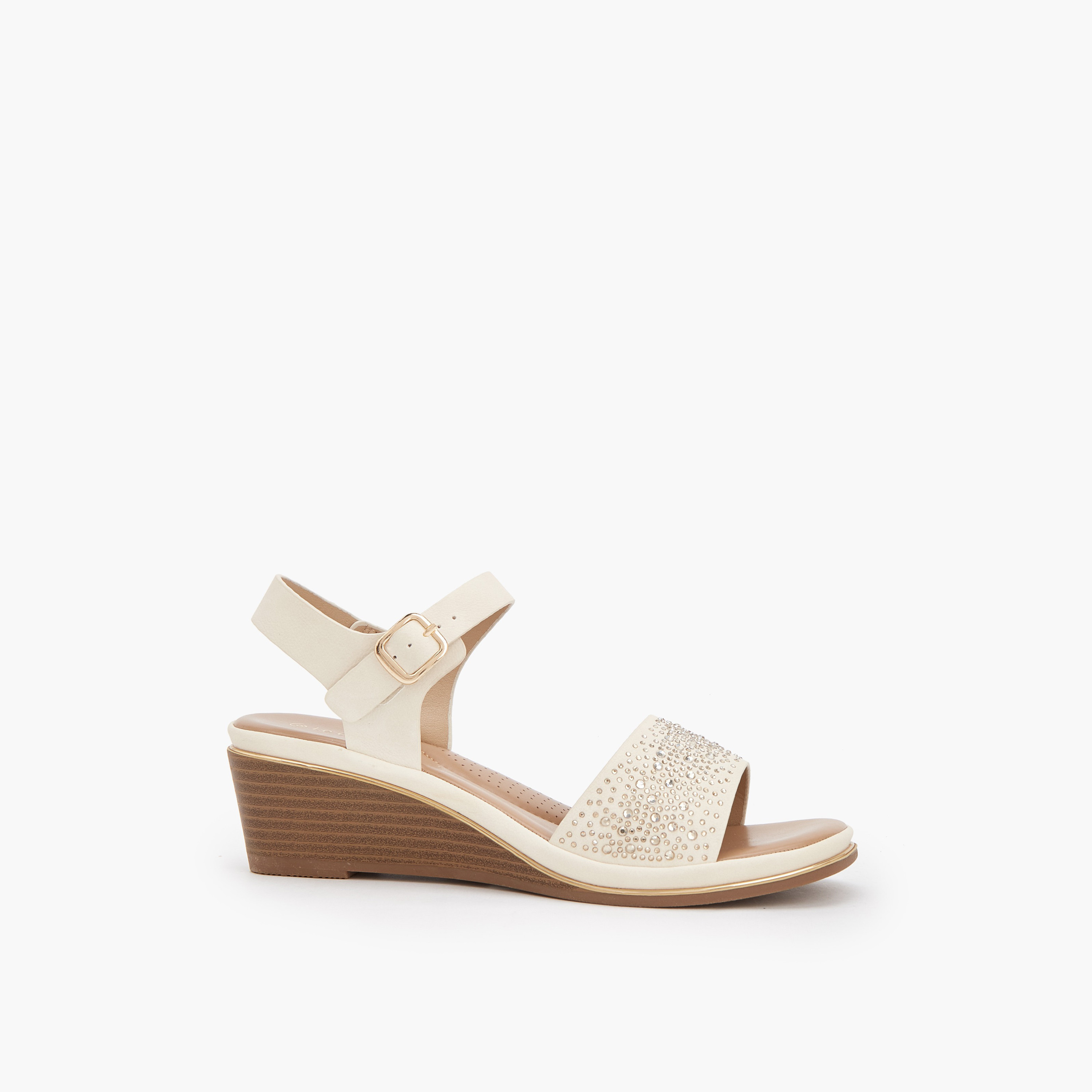 صندل بكعب ويدج بزينة راينستون للنساء من لو كونفورت-women-shoes-sandals-heeled-image-3