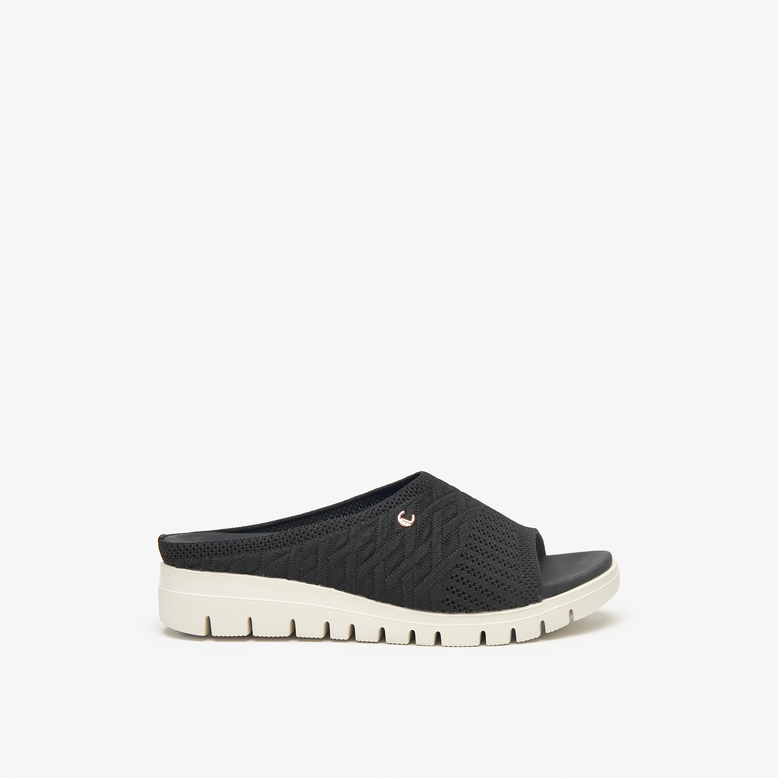 صندل سهل الارتداء بارز الملمس بكعب فلاتفورم من لو كونفورت-women-shoes-flats-sandals-image-9