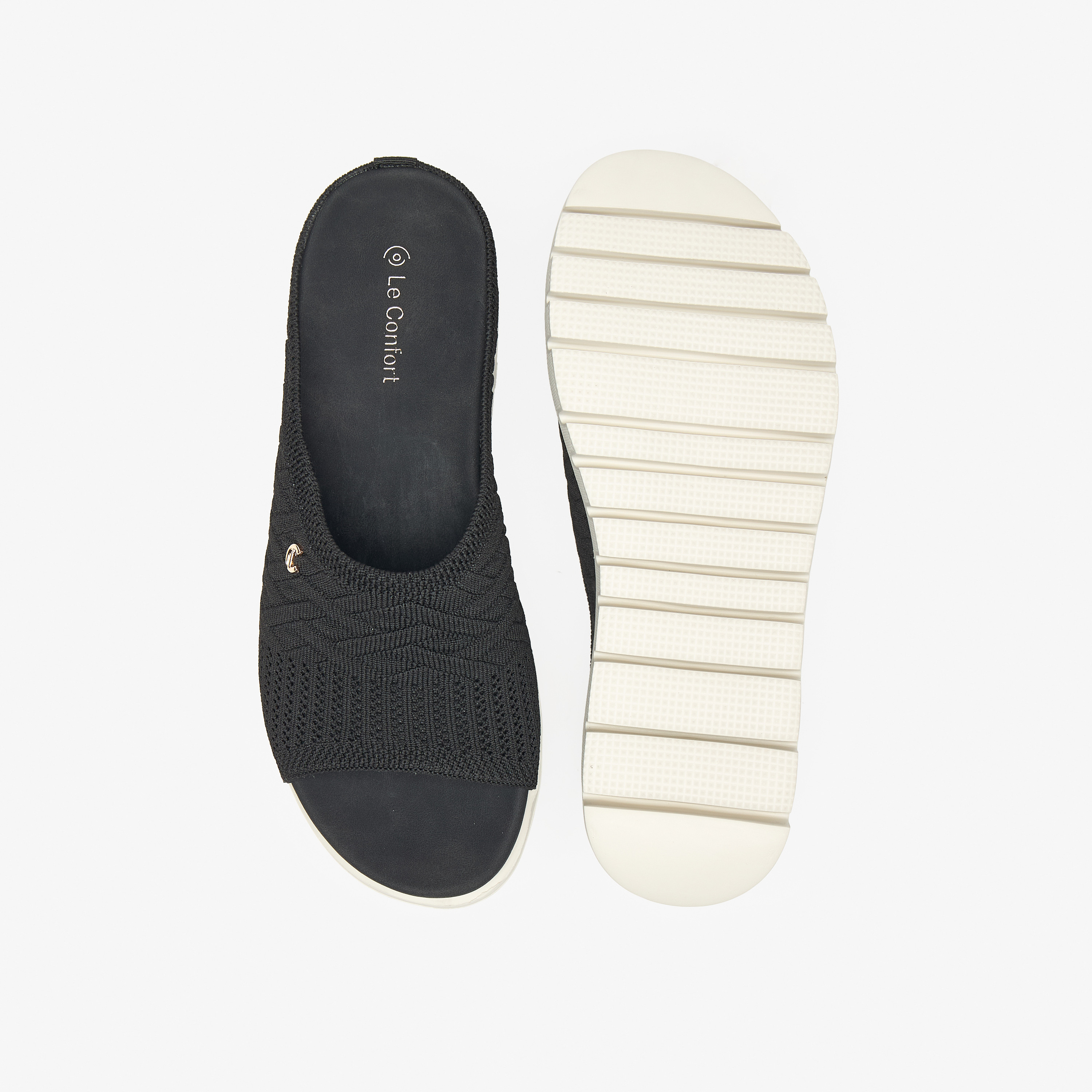 صندل سهل الارتداء بارز الملمس بكعب فلاتفورم من لو كونفورت-women-shoes-flats-sandals-image-10