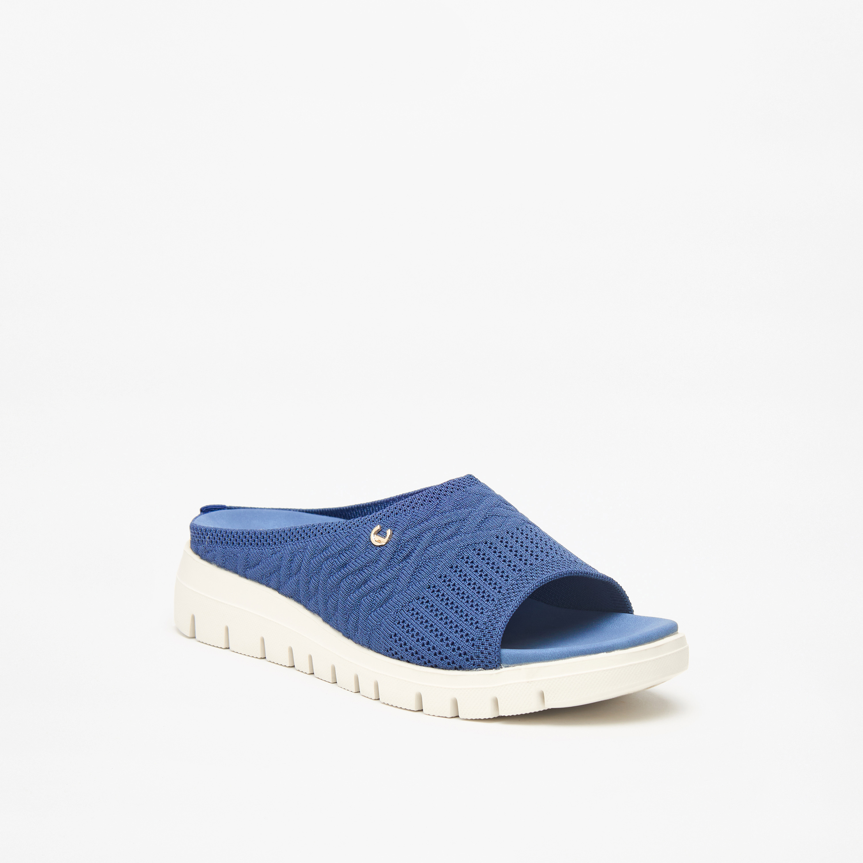 صندل سهل الارتداء بارز الملمس بكعب فلاتفورم من لو كونفورت-women-shoes-flats-sandals-image-1