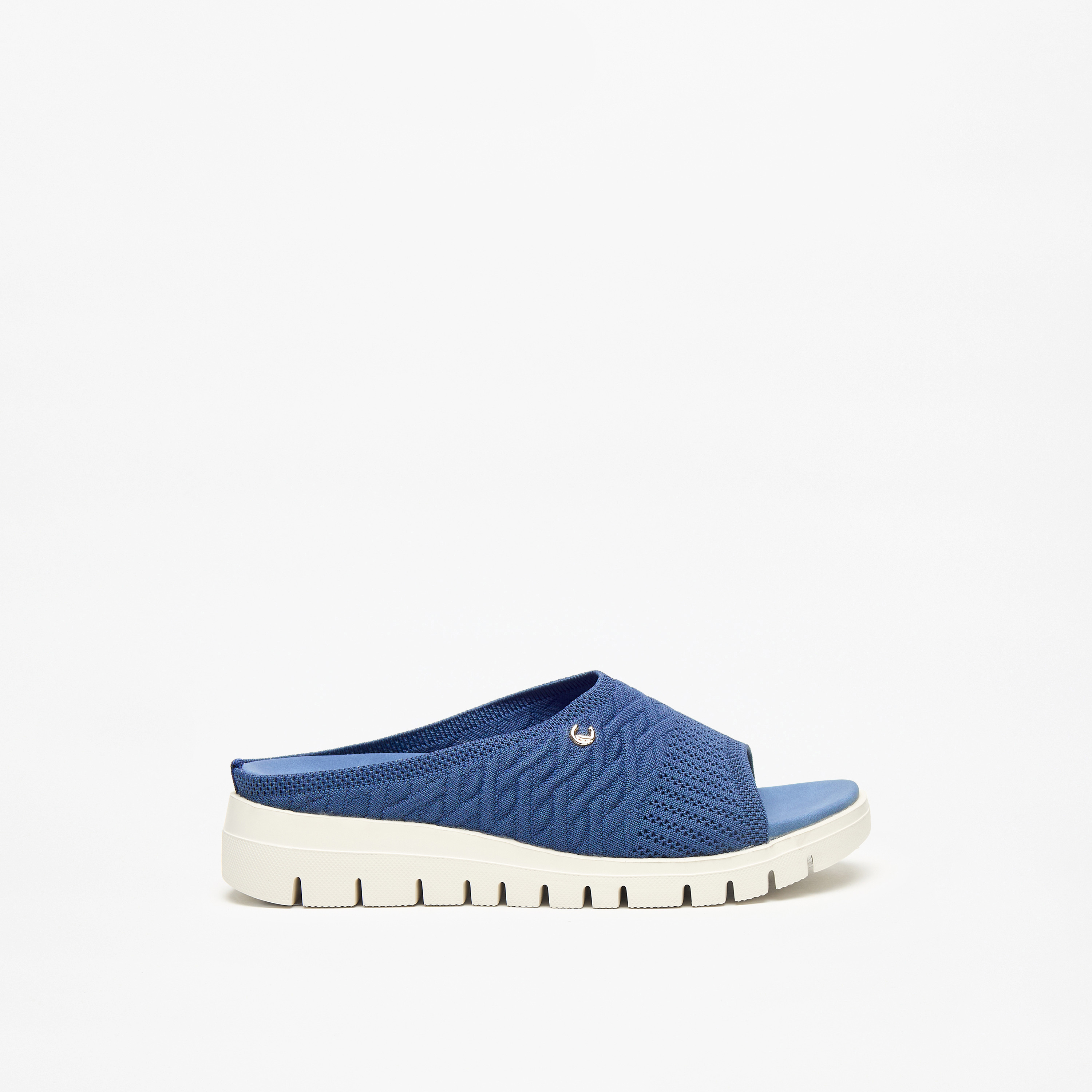 صندل سهل الارتداء بارز الملمس بكعب فلاتفورم من لو كونفورت-women-shoes-flats-sandals-image-3