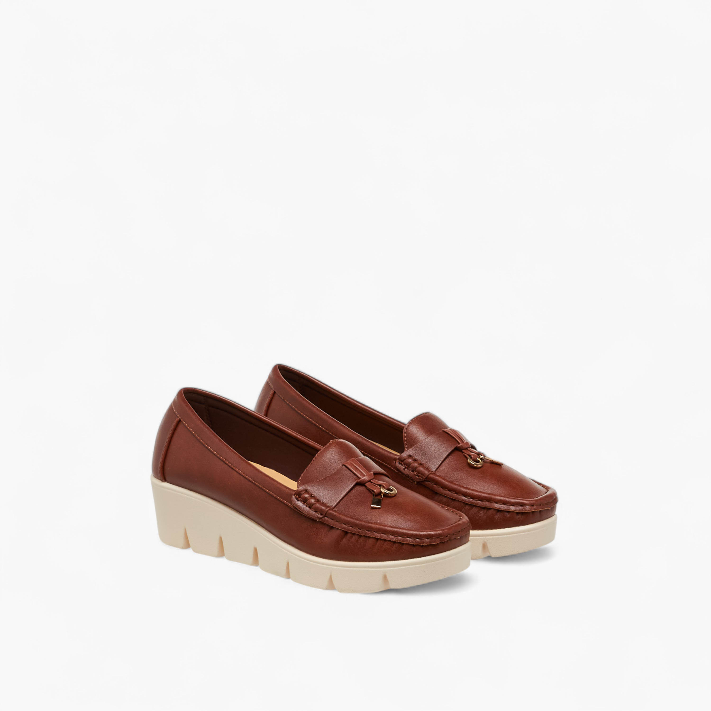 Le Confort Women's Wedge Heel Loafers-women-shoes-heels-image-1