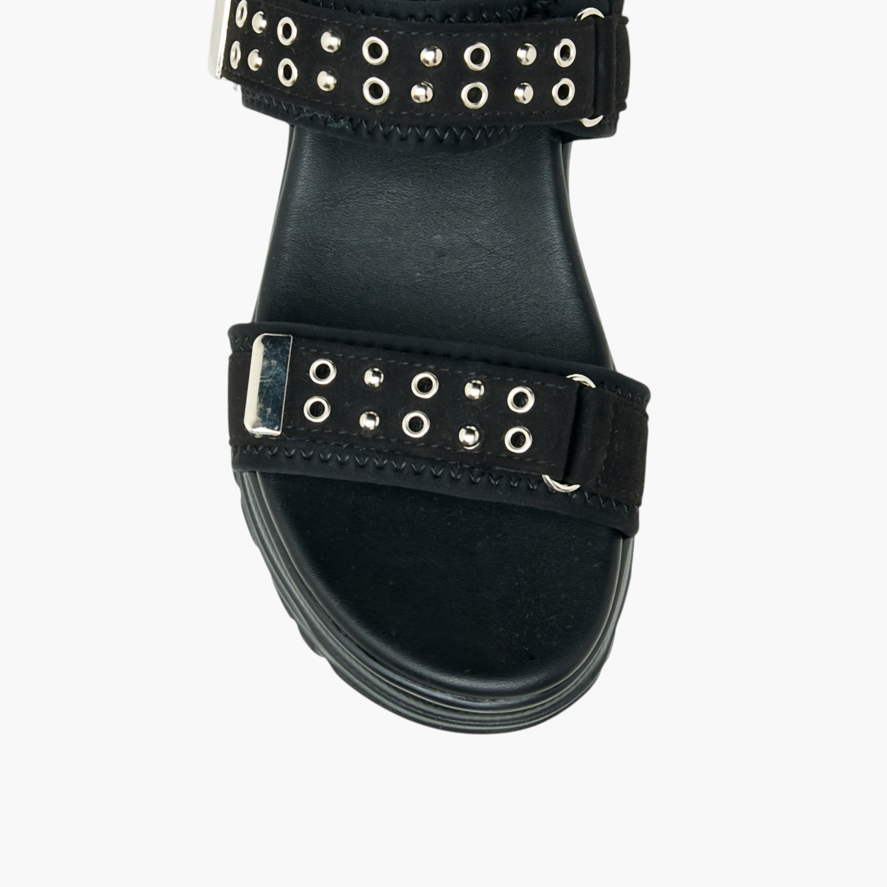 Le Confort Rivet Embellished Sandals with Hook and Loop Closure-girls-shoes-sandals-image-8