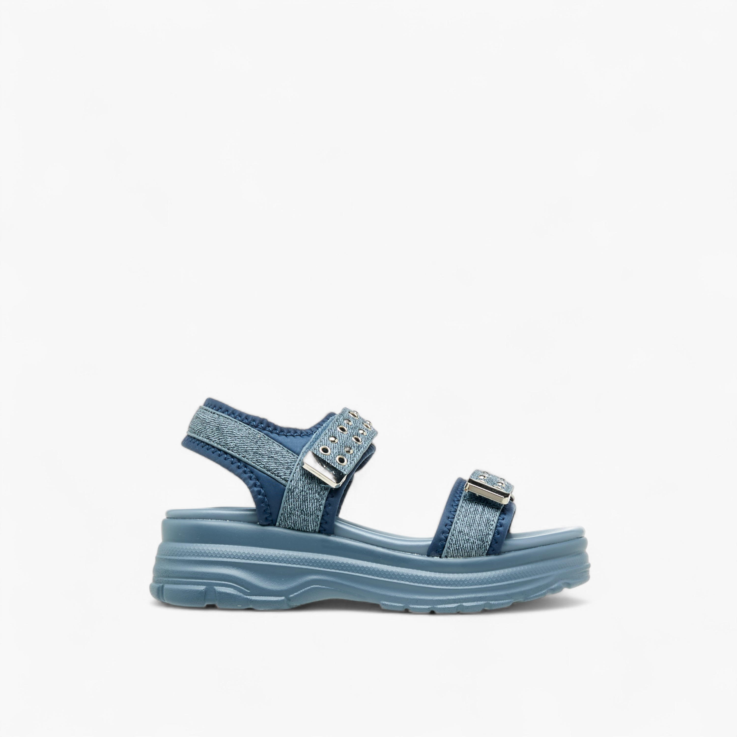 Le Confort Rivet Embellished Sandals with Hook and Loop Closure-girls-shoes-sandals-image-2