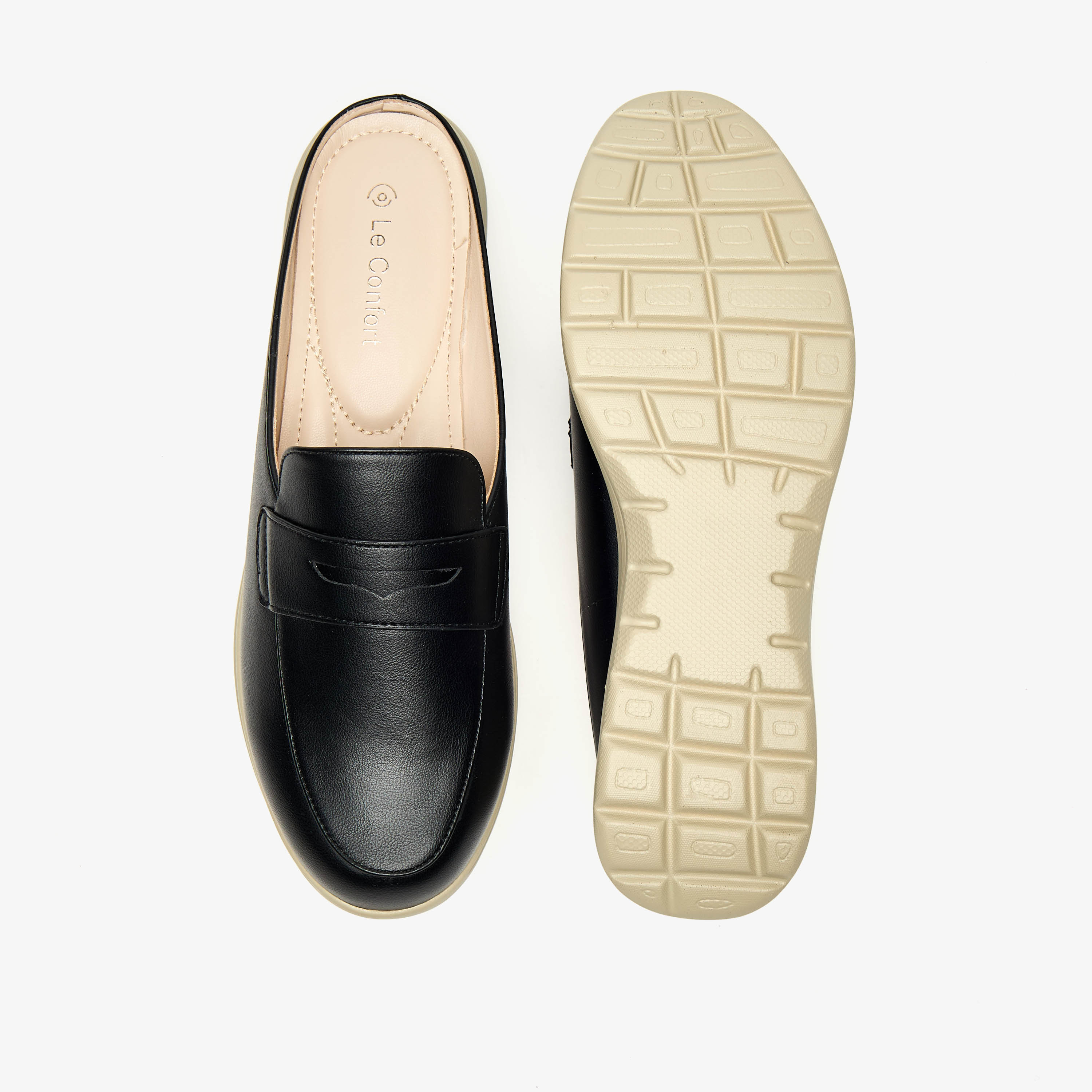 Le Confort Solid Slip-On Comfort Mules-women-shoes-flats-loafers-image-4