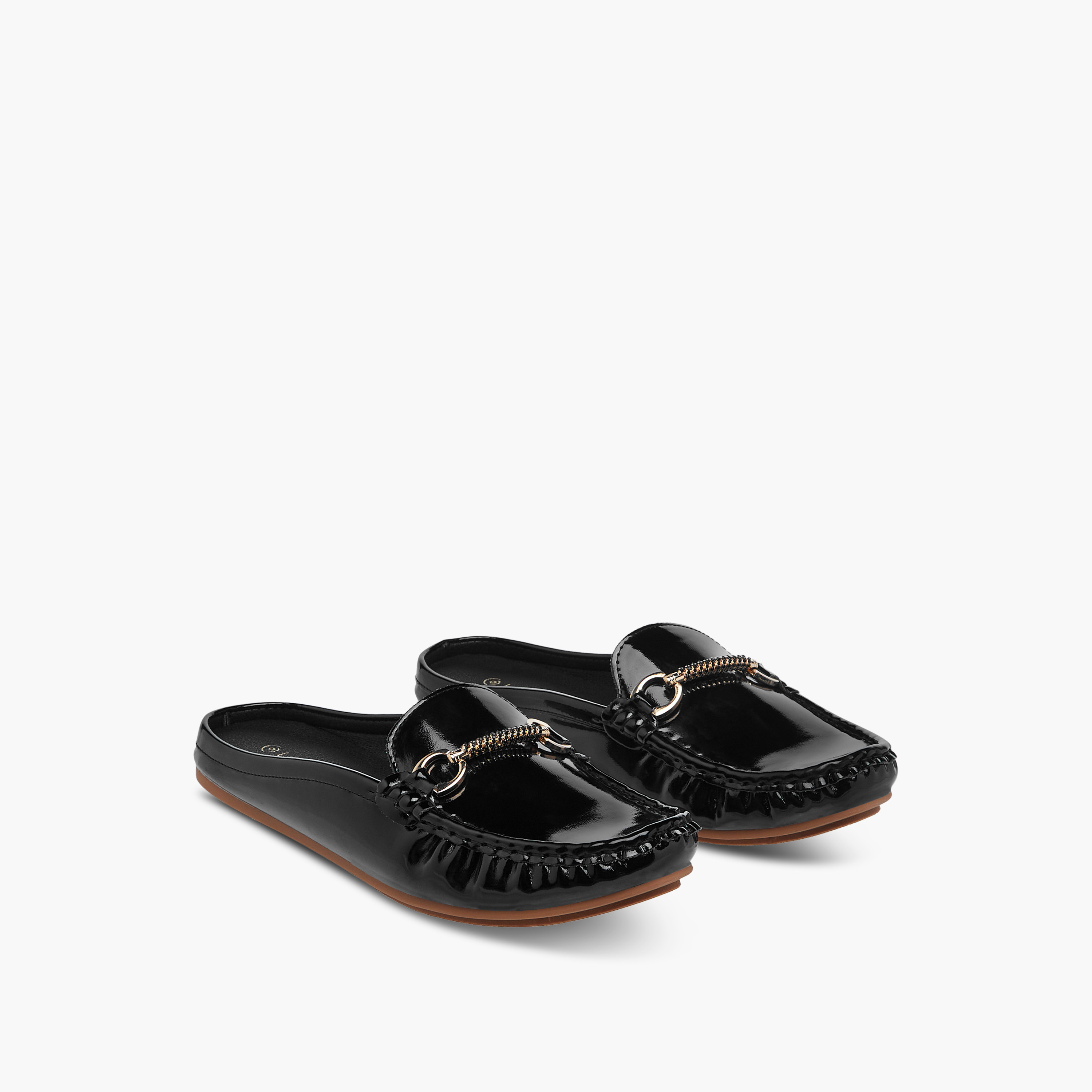 Le Confort Slip-On Comfort Mules with Metal Accent-women-shoes-flats-mules-image-1