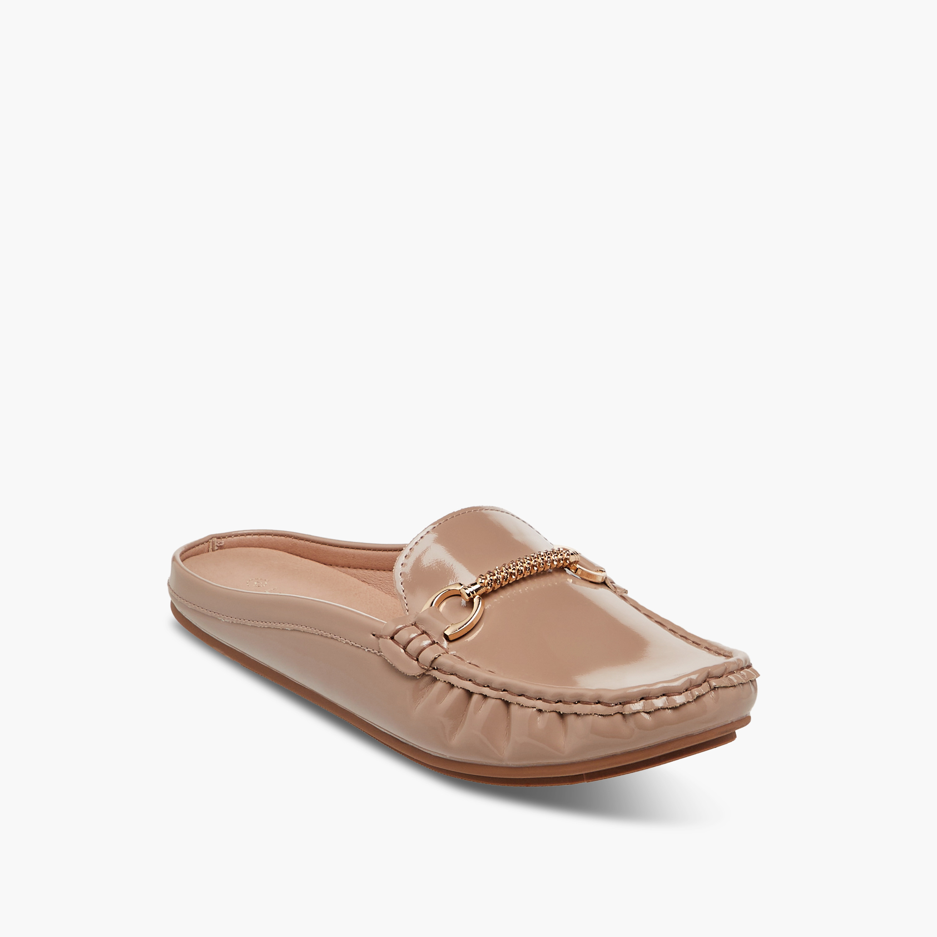 حذاء ميول مريح سهل الارتداء بزينة معدن من لو كونفورت-women-shoes-flats-mules-image-2