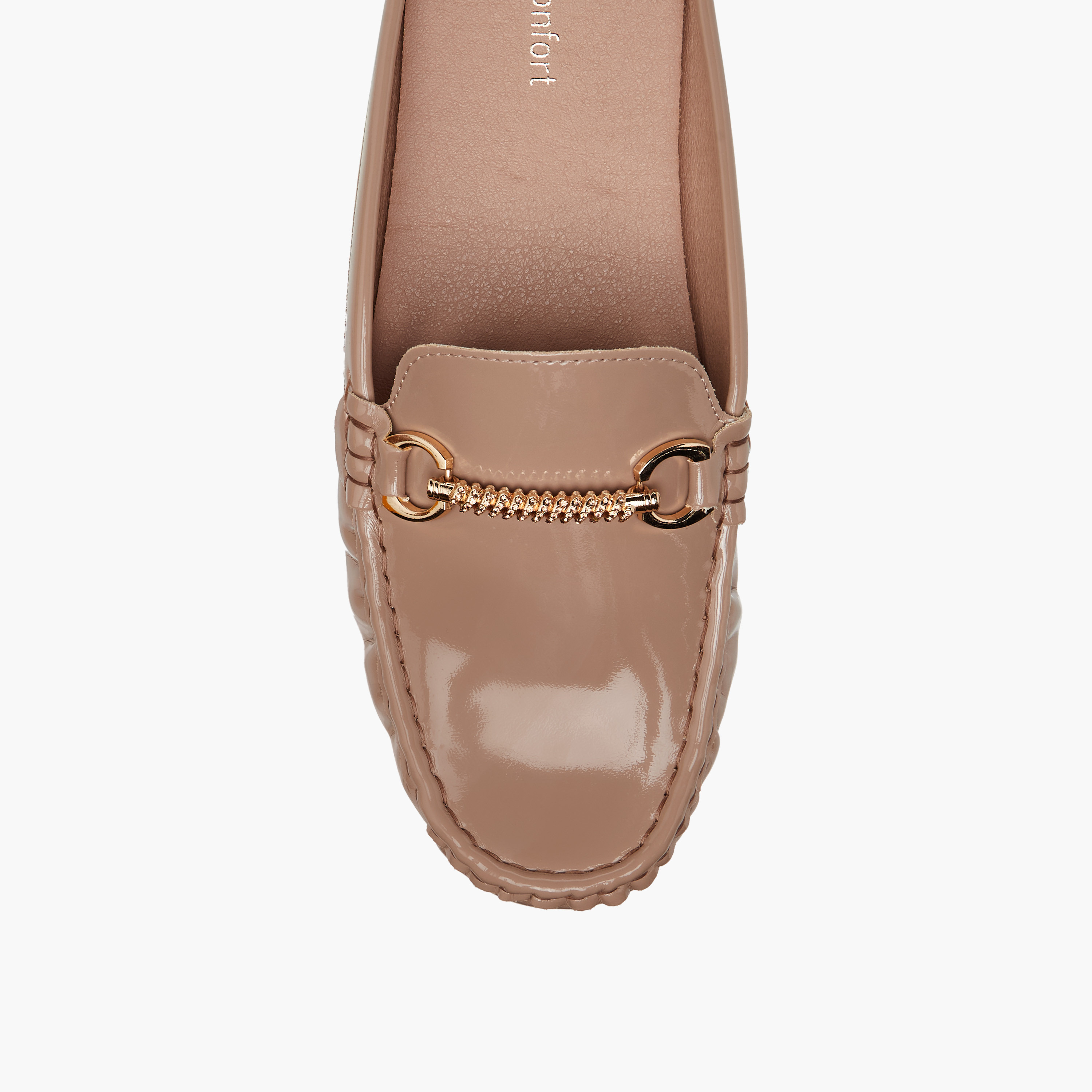 حذاء ميول مريح سهل الارتداء بزينة معدن من لو كونفورت-women-shoes-flats-mules-image-4