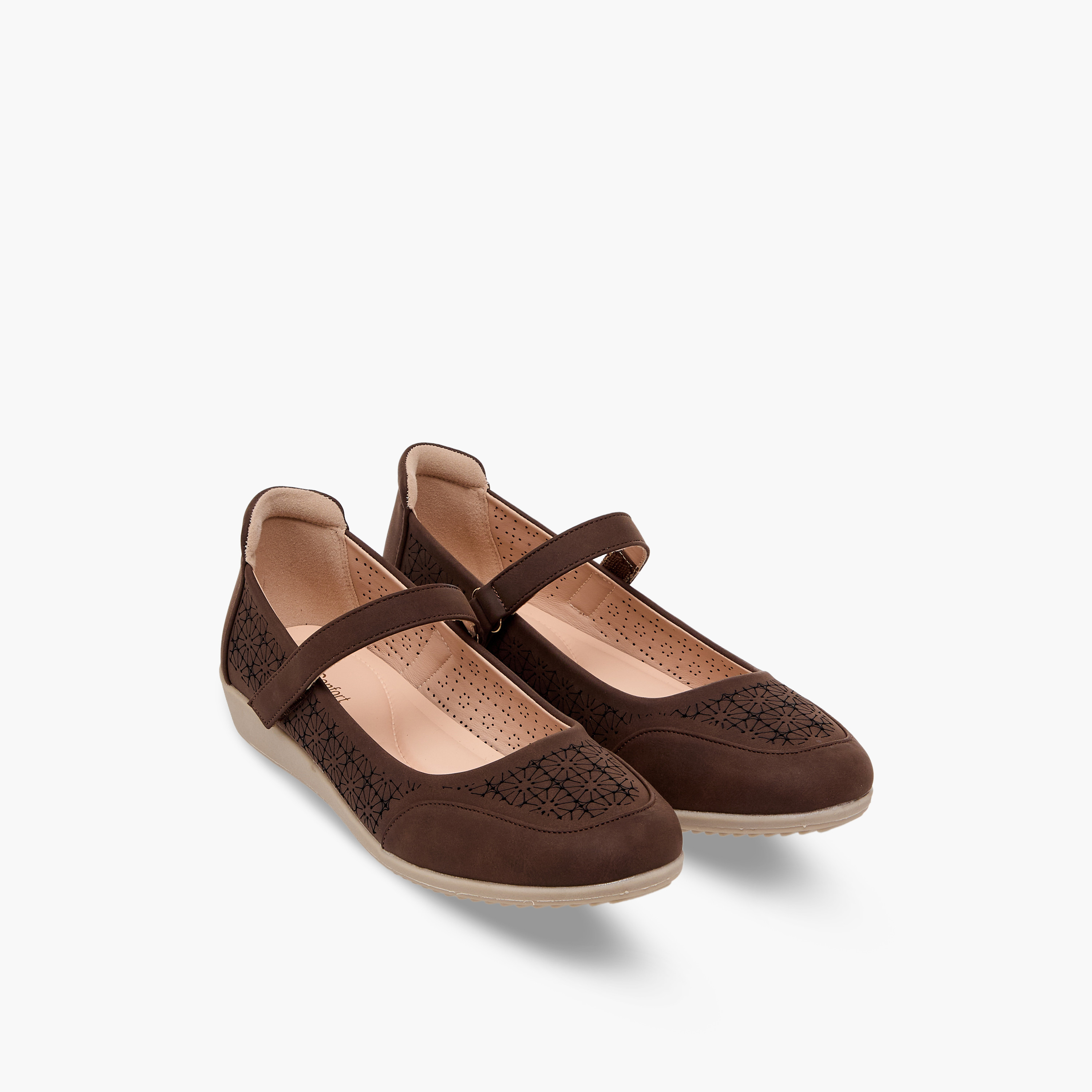 Le Confort Women Laser Cut Mary Jane Shoes-women-shoes-ballerinas-image-1