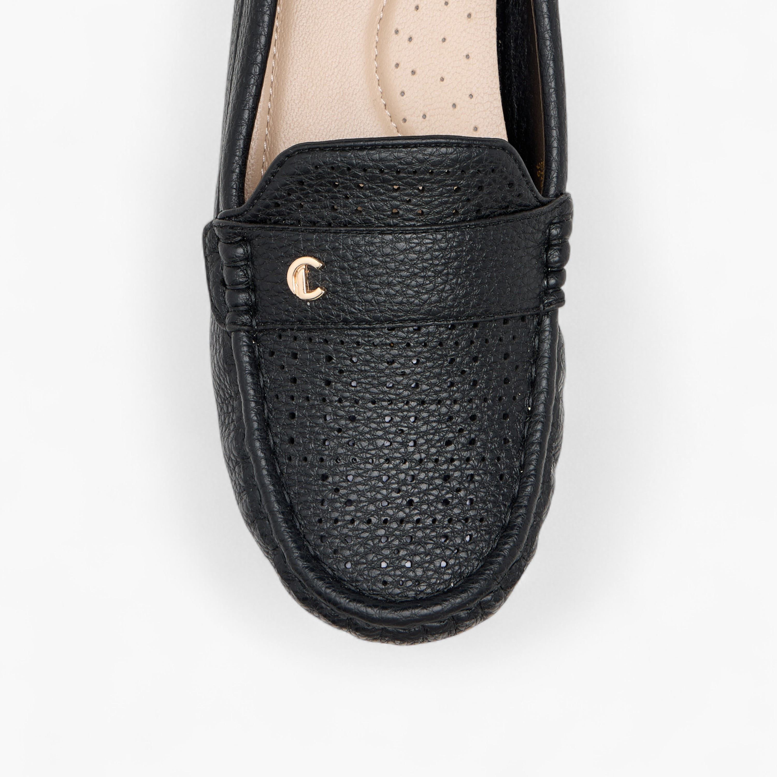 حذاء سهل الارتداء وبارز الملمس بكعب ويدج من لو كونفورت-women-shoes-heels-image-4