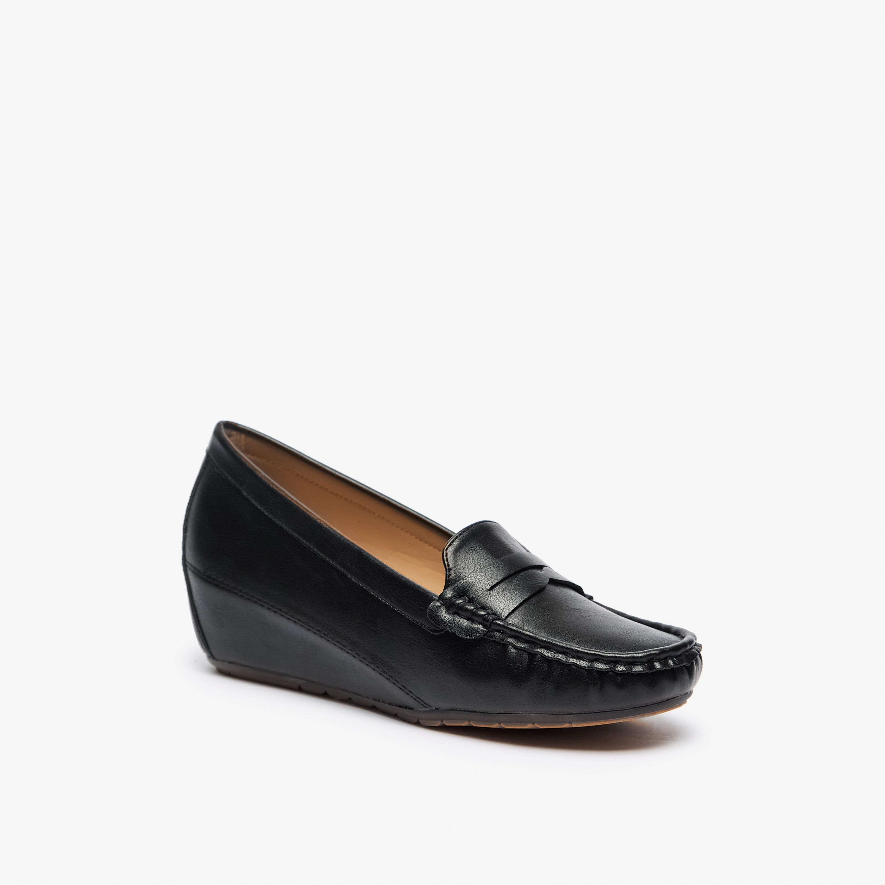 حذاء سادة سهل الارتداء بكعب ويدج من فلورا بيلا-women-shoes-loafersandmoccasins-image-1