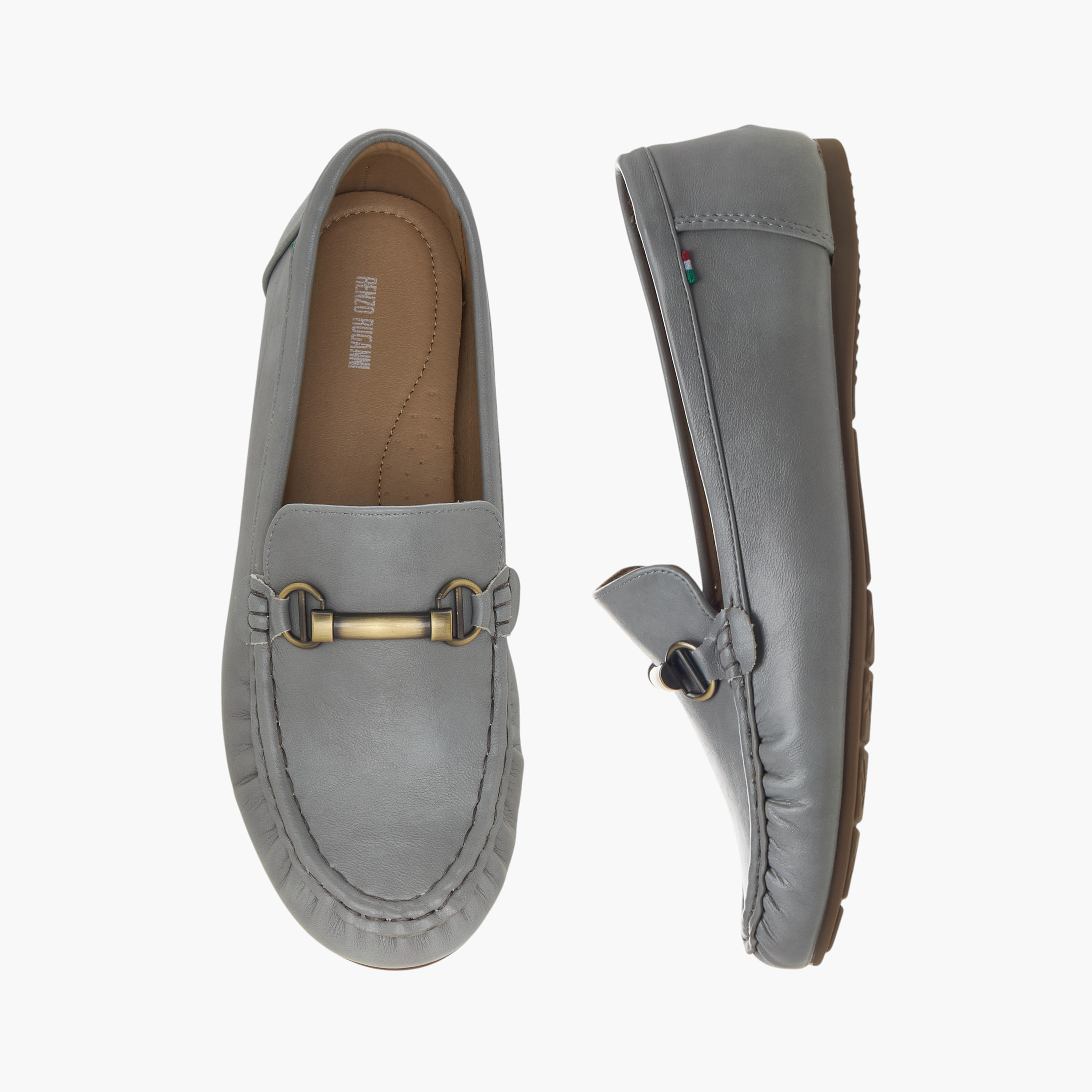 حذاء موكاسين ميتاليك للنساء من رينزو روغاني-women-shoes-loafersandmoccasins-image-1