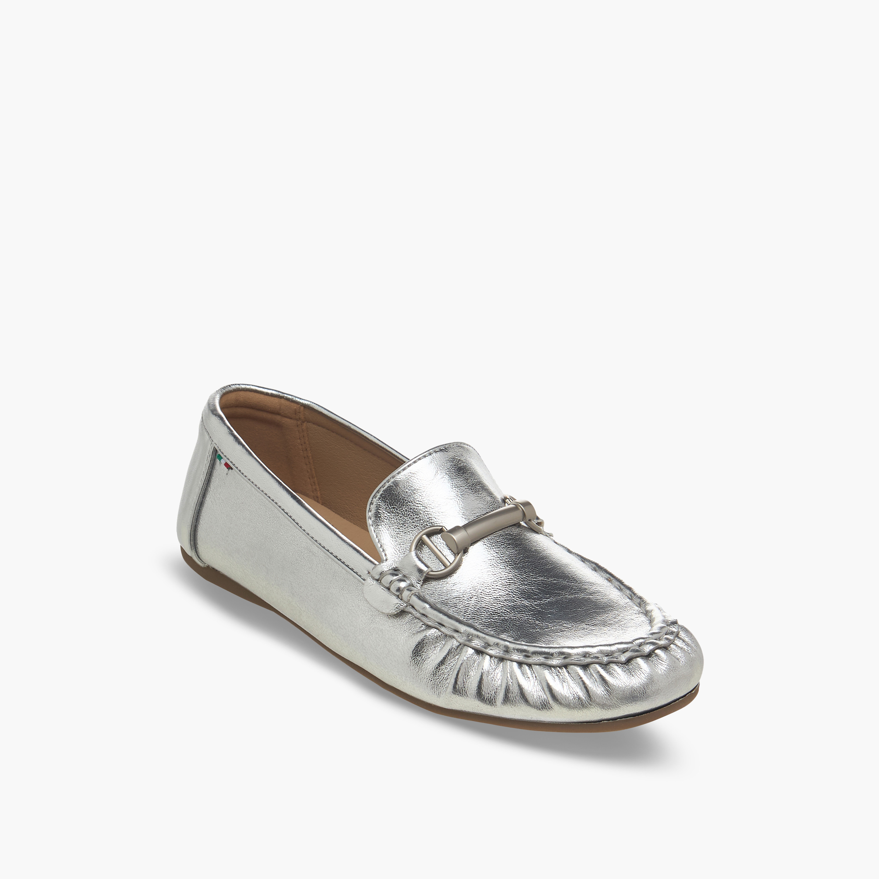 Renzo Ruganni Women Metallic Accent Moccasins-women-shoes-loafersandmoccasins-image-2