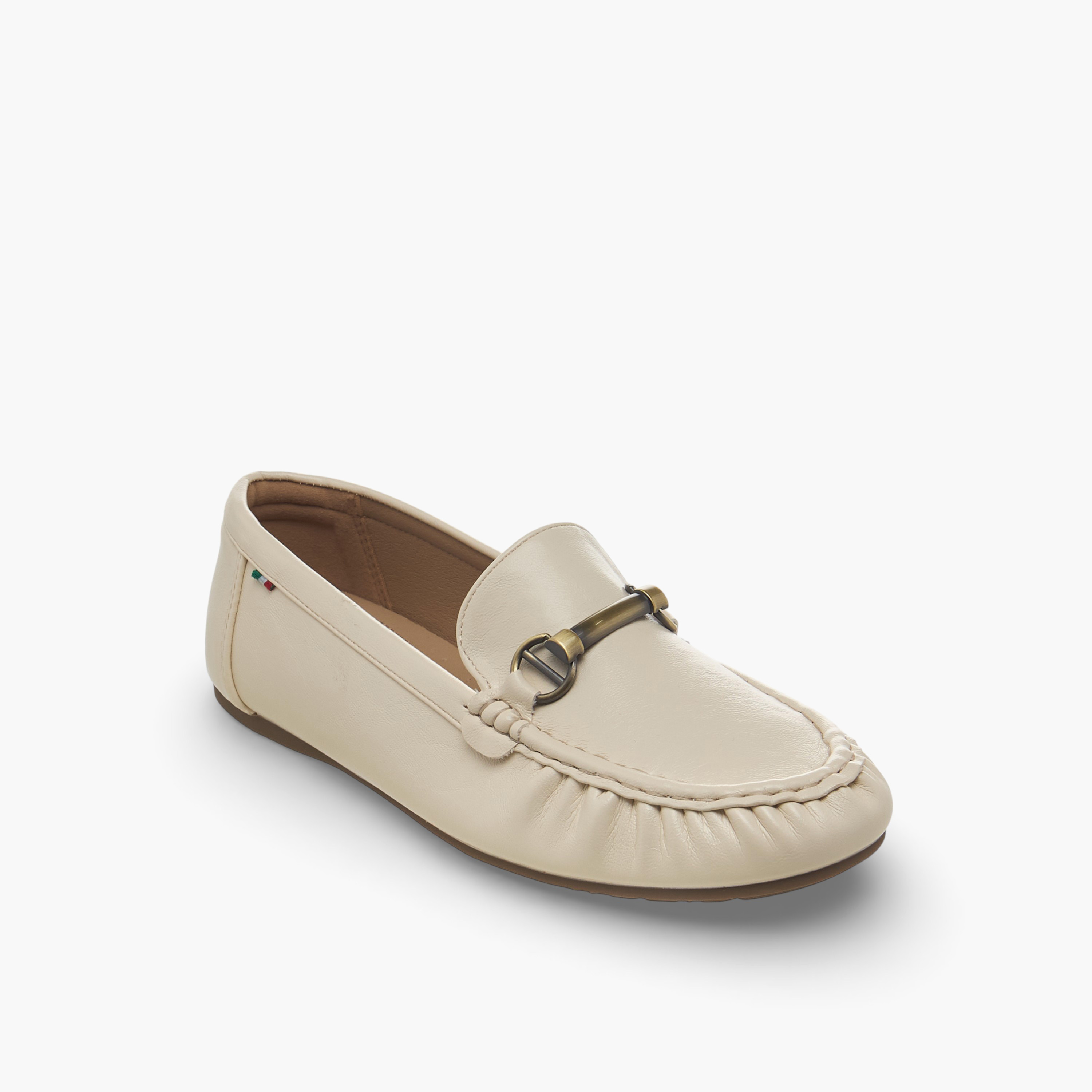 Renzo Ruganni Women Metallic Accent Moccasins-women-shoes-flats-moccasins-image-2