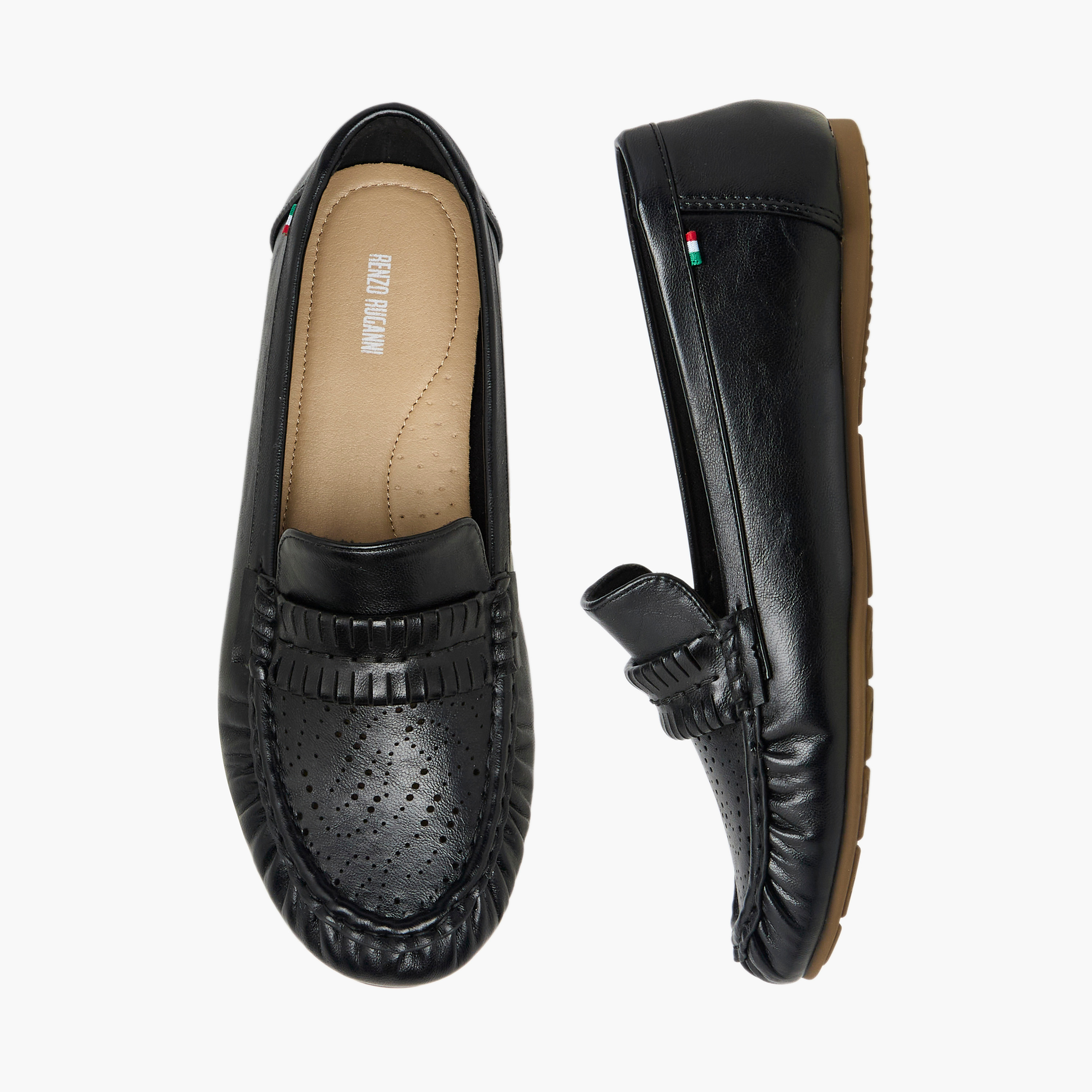Renzo Ruganni Women Slip-On Moccasins-women-shoes-flats-moccasins-image-1