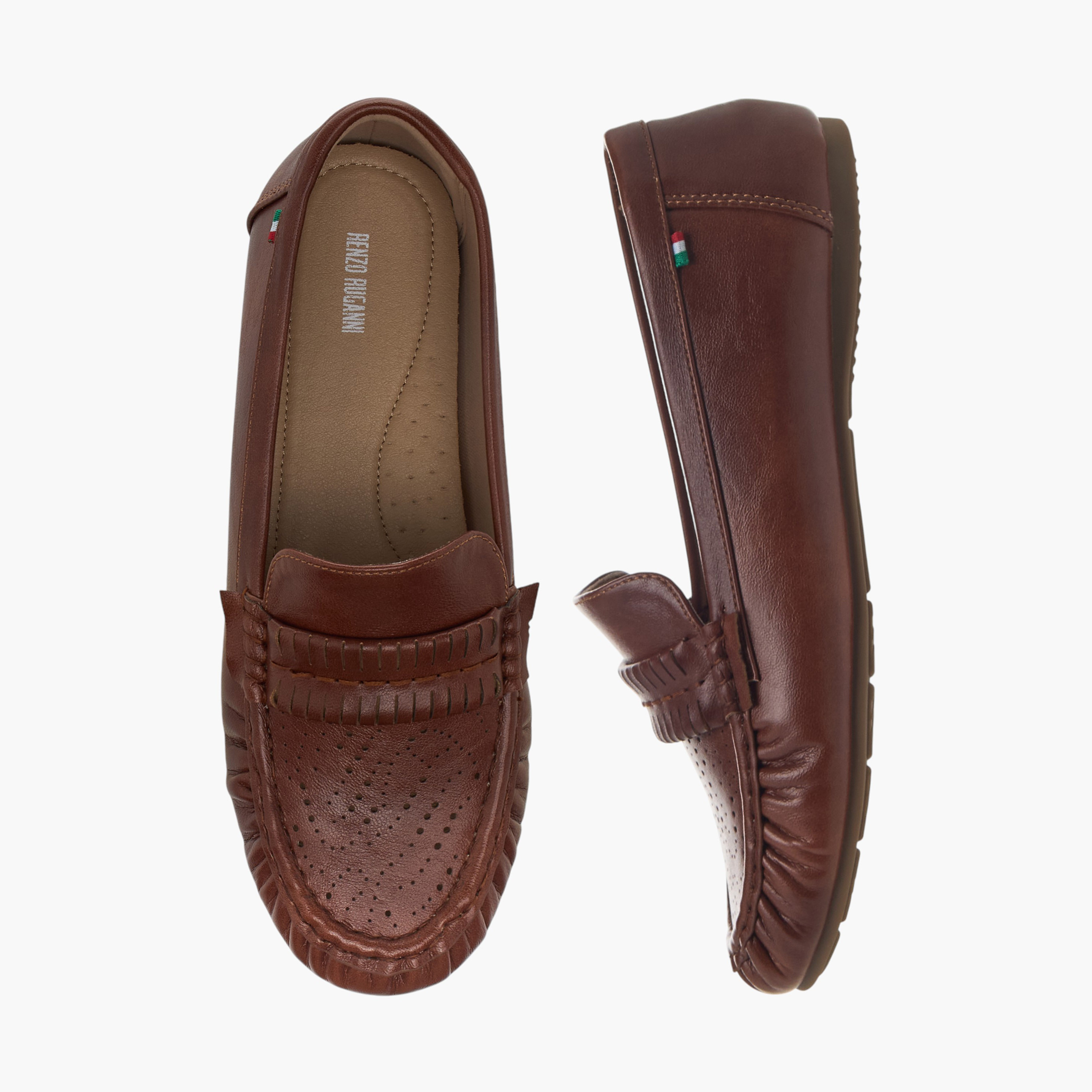 Renzo Ruganni Women Slip-On Moccasins-women-shoes-flats-moccasins-image-1