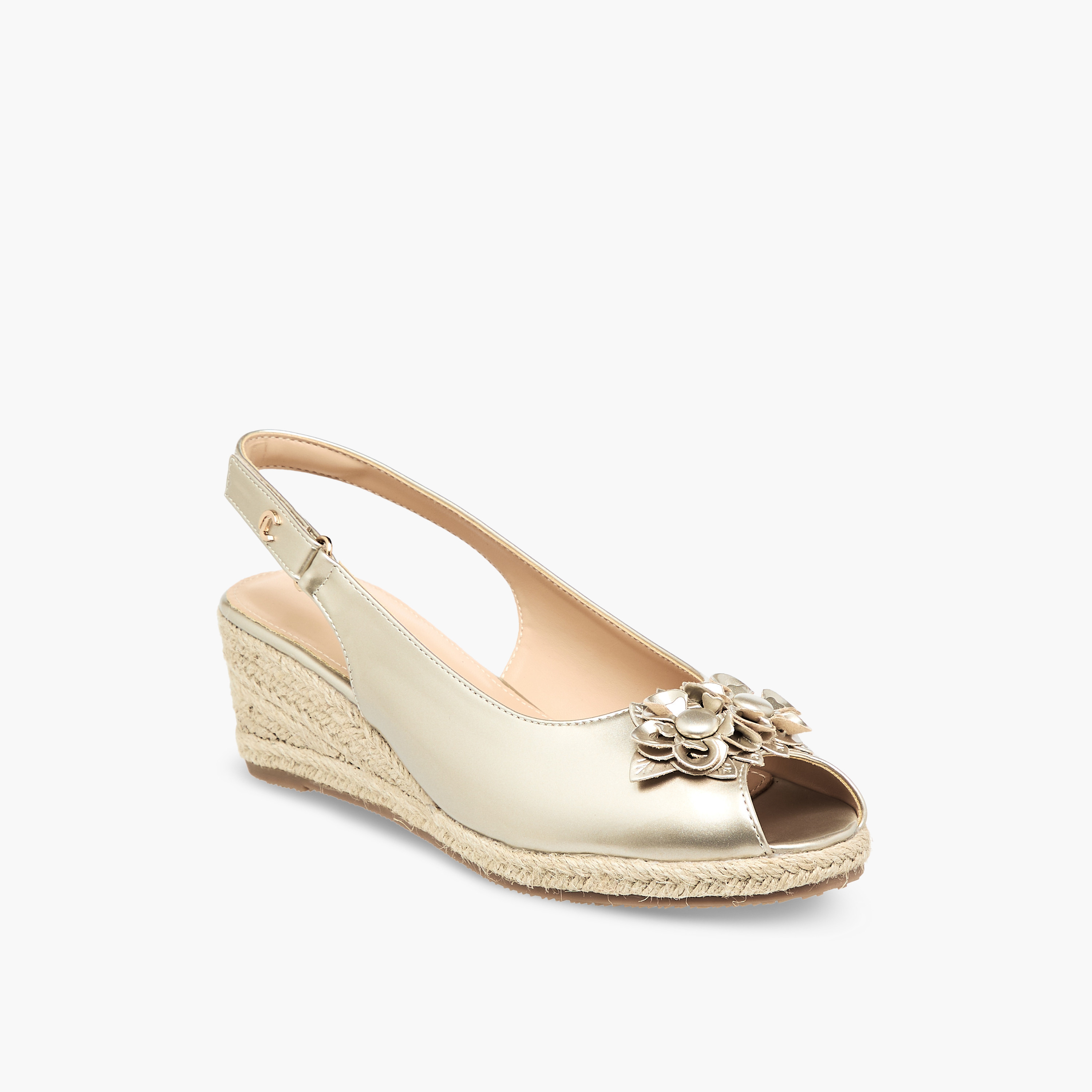Le Confort Women Wedge Heel Peep Toe Sandals-women-shoes-sandals-heeled-image-2