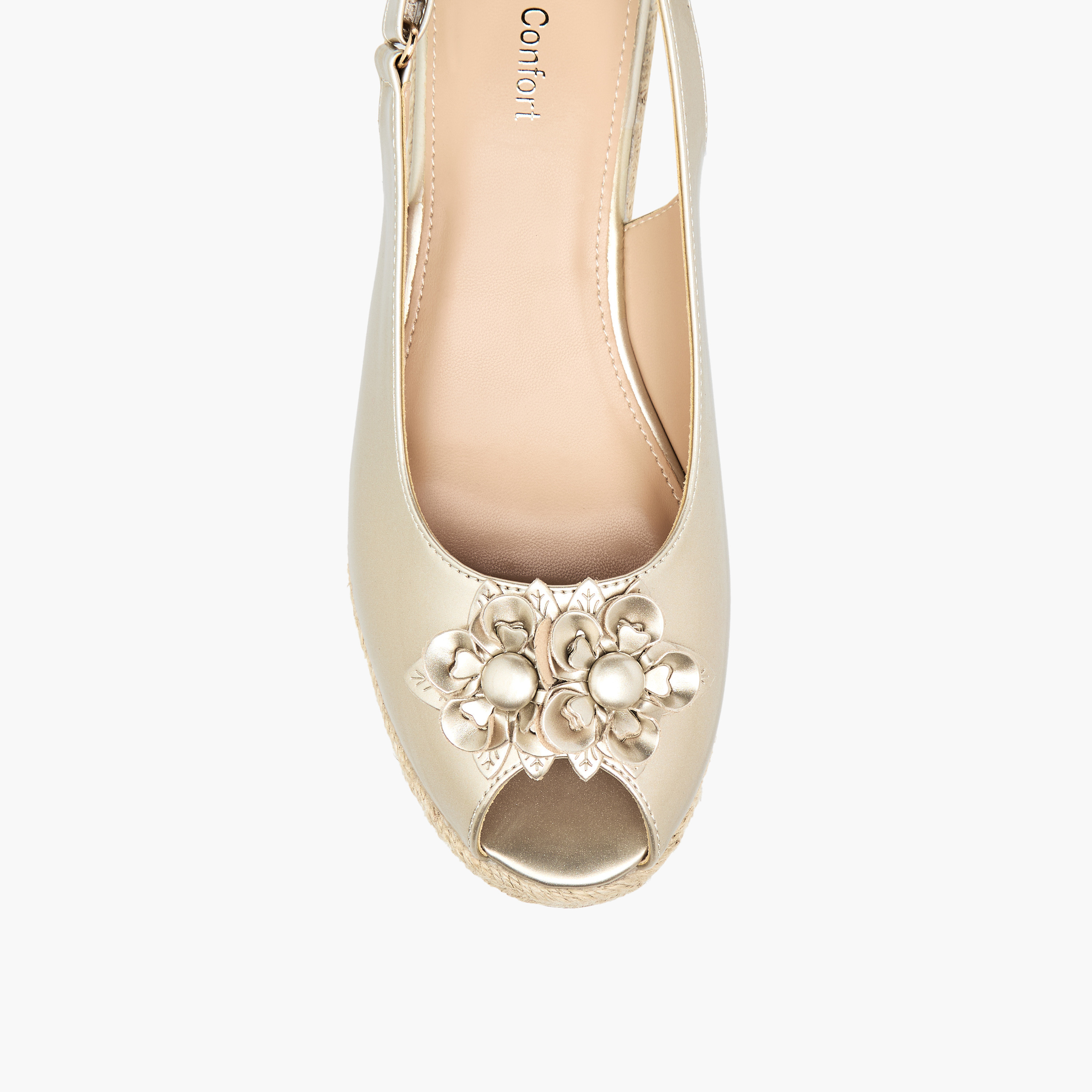 Le Confort Women Wedge Heel Peep Toe Sandals-women-shoes-sandals-heeled-image-4