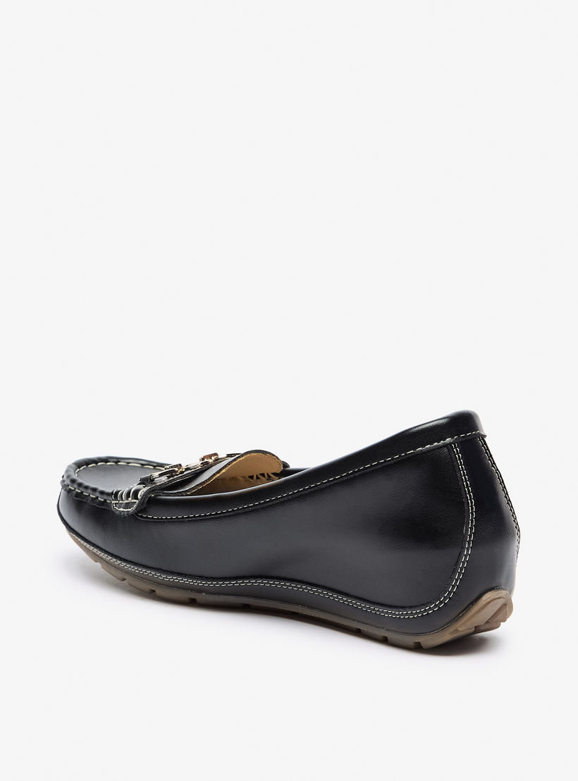 حذاء مريح بكعب ويدج وزينة معدنية من لو كونفورت-women-shoes-heels-image-2