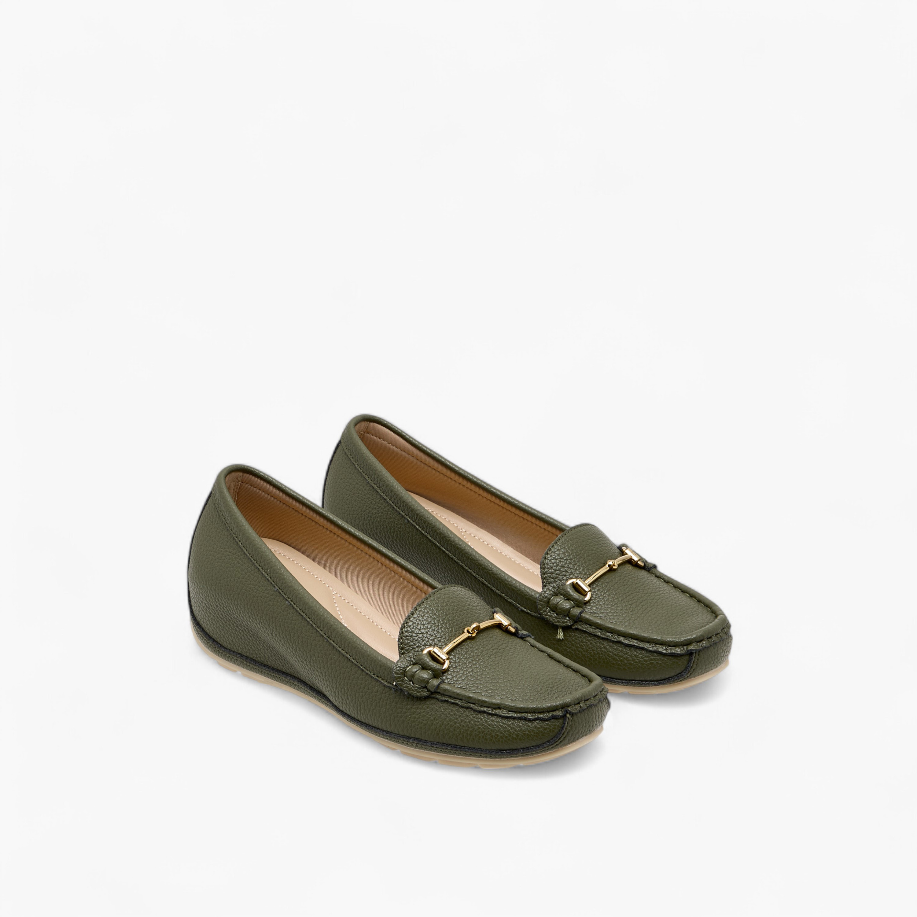 Le Confort Metal Accent Comfort Loafers with Wedge Heels-women-shoes-heels-image-1