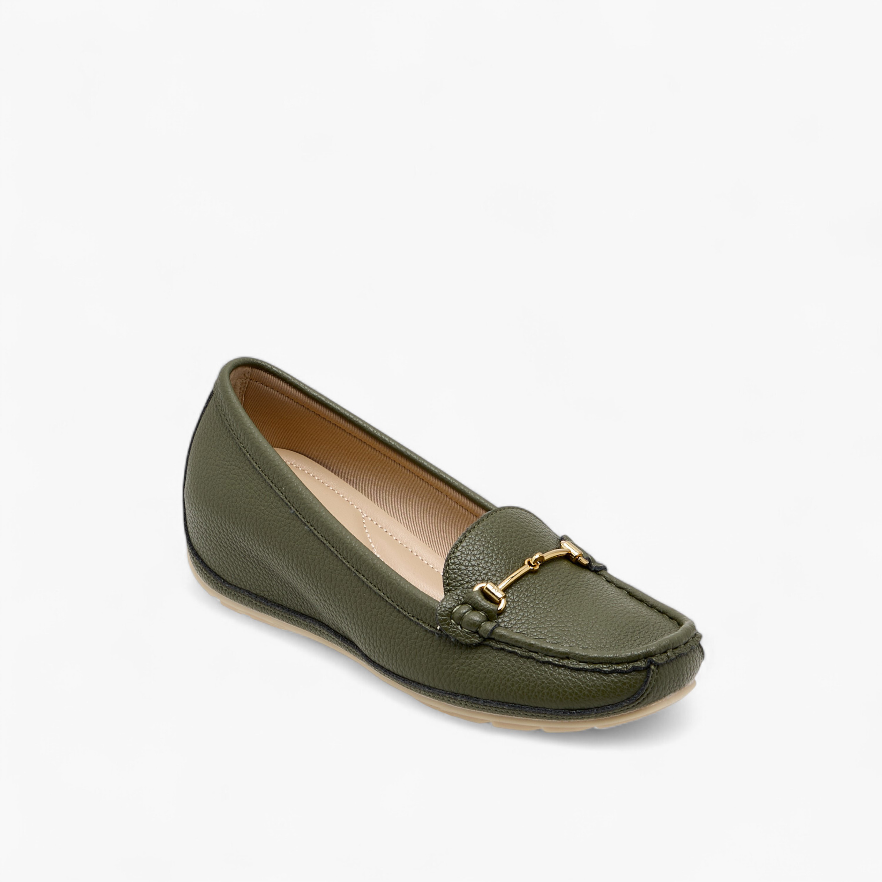 Le Confort Metal Accent Comfort Loafers with Wedge Heels-women-shoes-heels-image-2