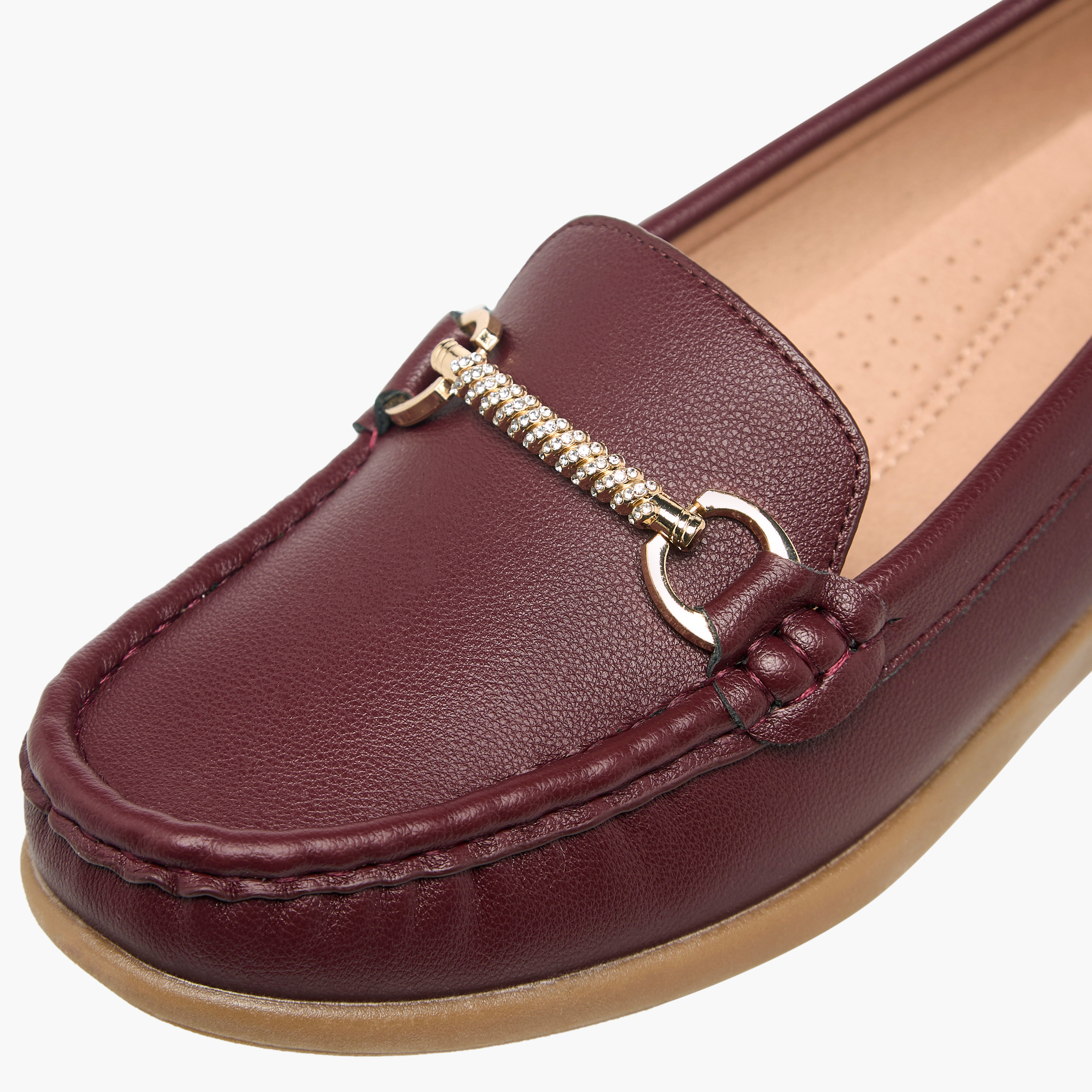 Flora Bella Womens' Slip-On Loafers with Metallic Accent-women-shoes-flats-loafers-image-4
