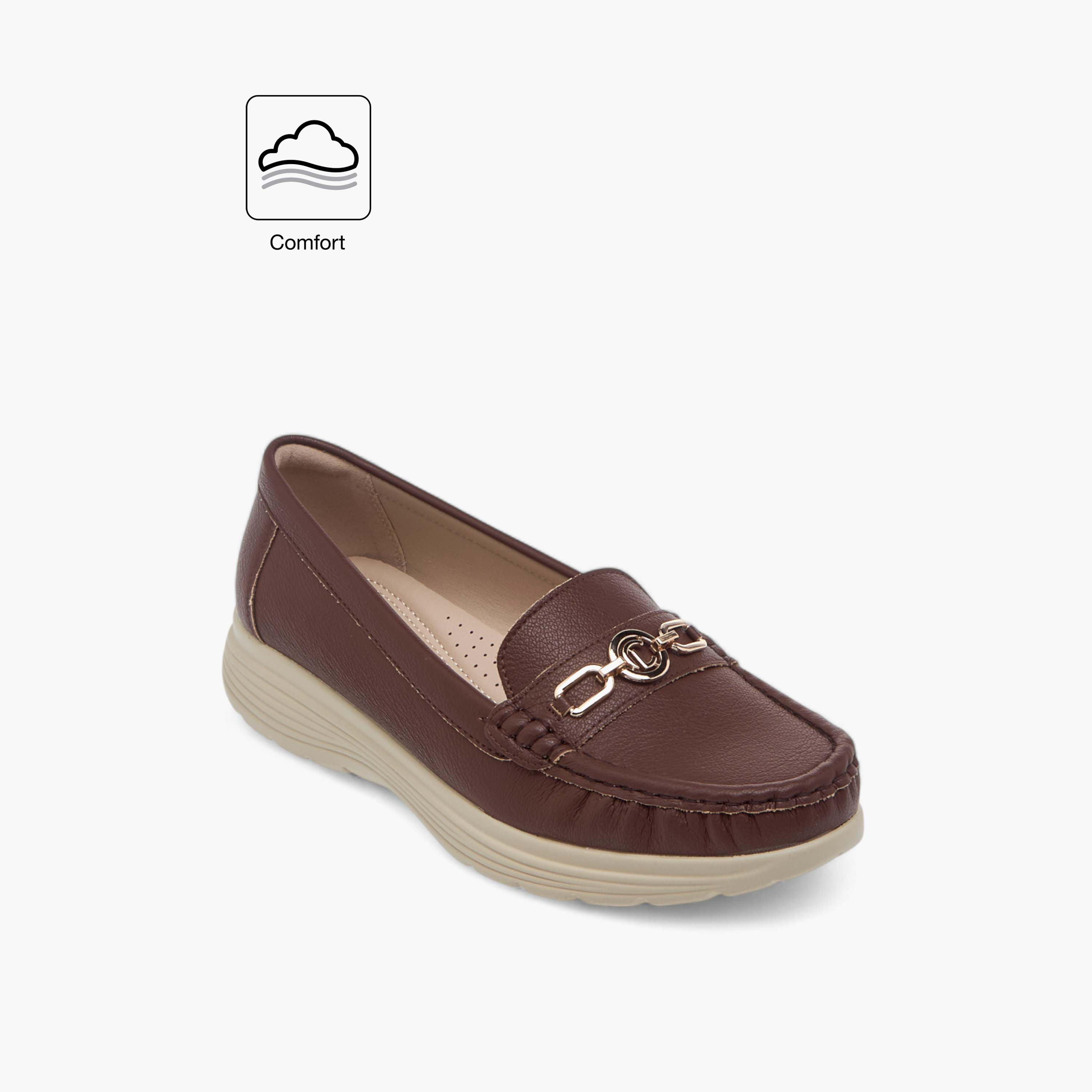 Le Confort Metal Accent Slip-On Comfort Loafers-women-shoes-loafersandmoccasins-image-2