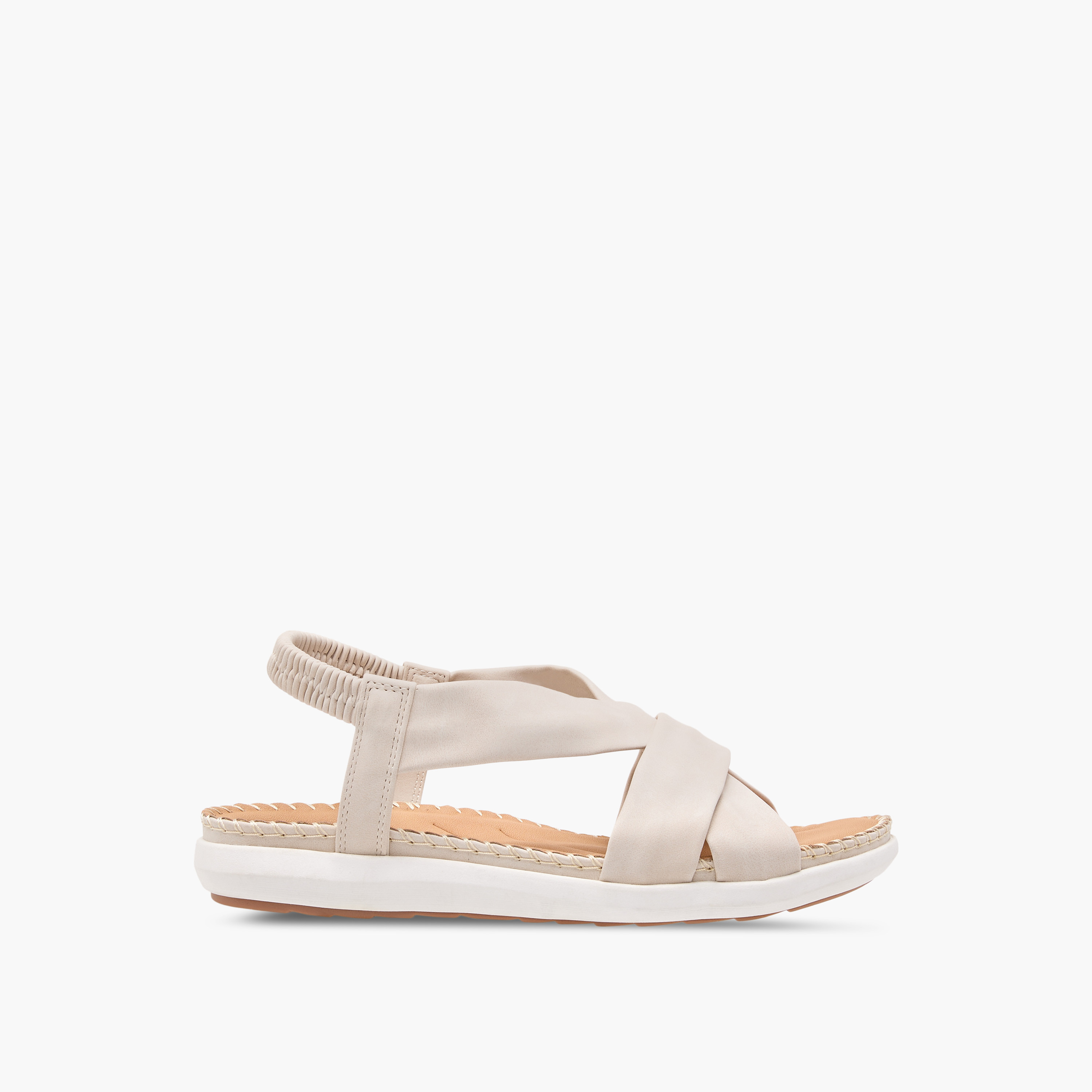 صندل سادة بحزام متقاطع وحبل خلفي من فلورا بيلا-women-shoes-flats-sandals-image-3