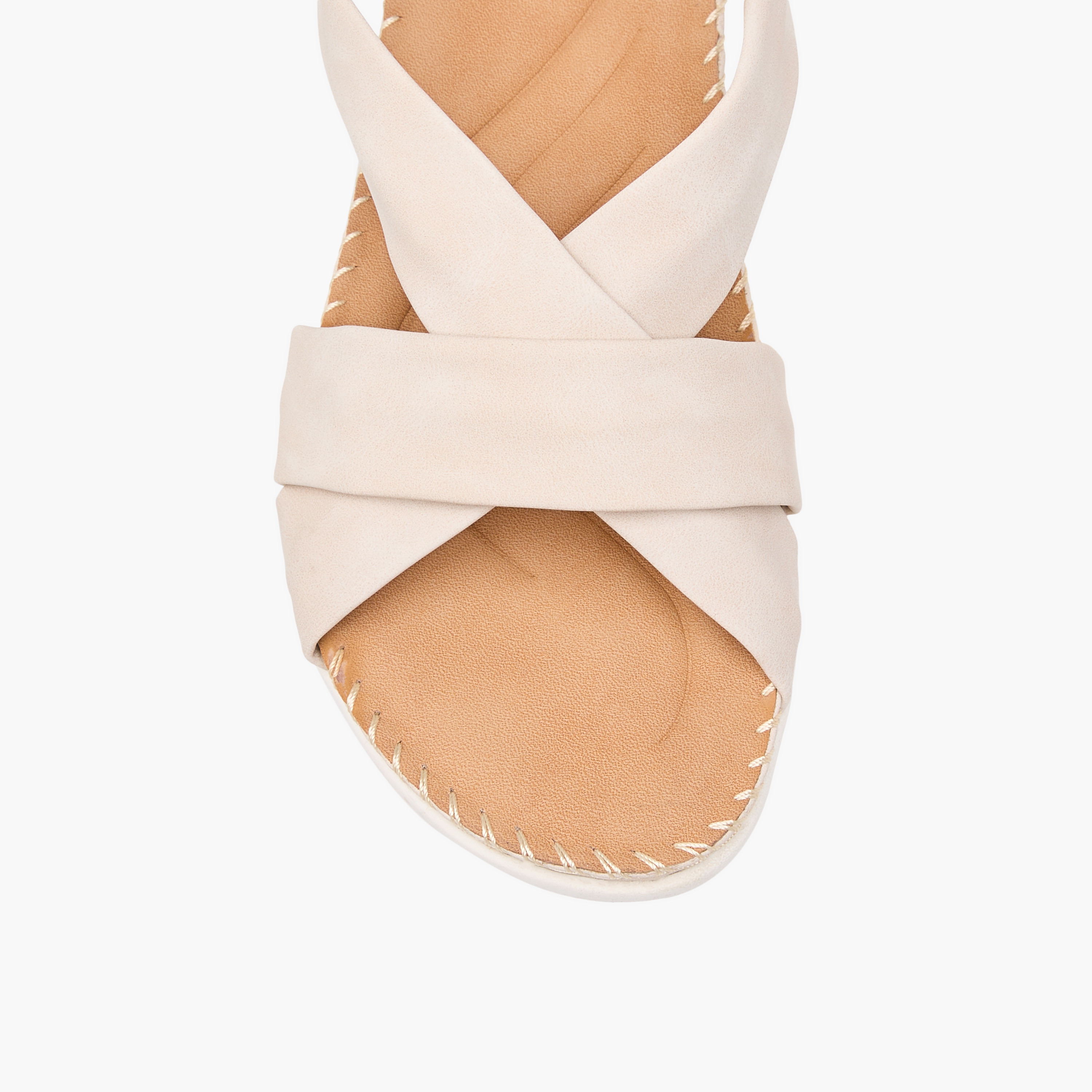 صندل سادة بحزام متقاطع وحبل خلفي من فلورا بيلا-women-shoes-flats-sandals-image-2