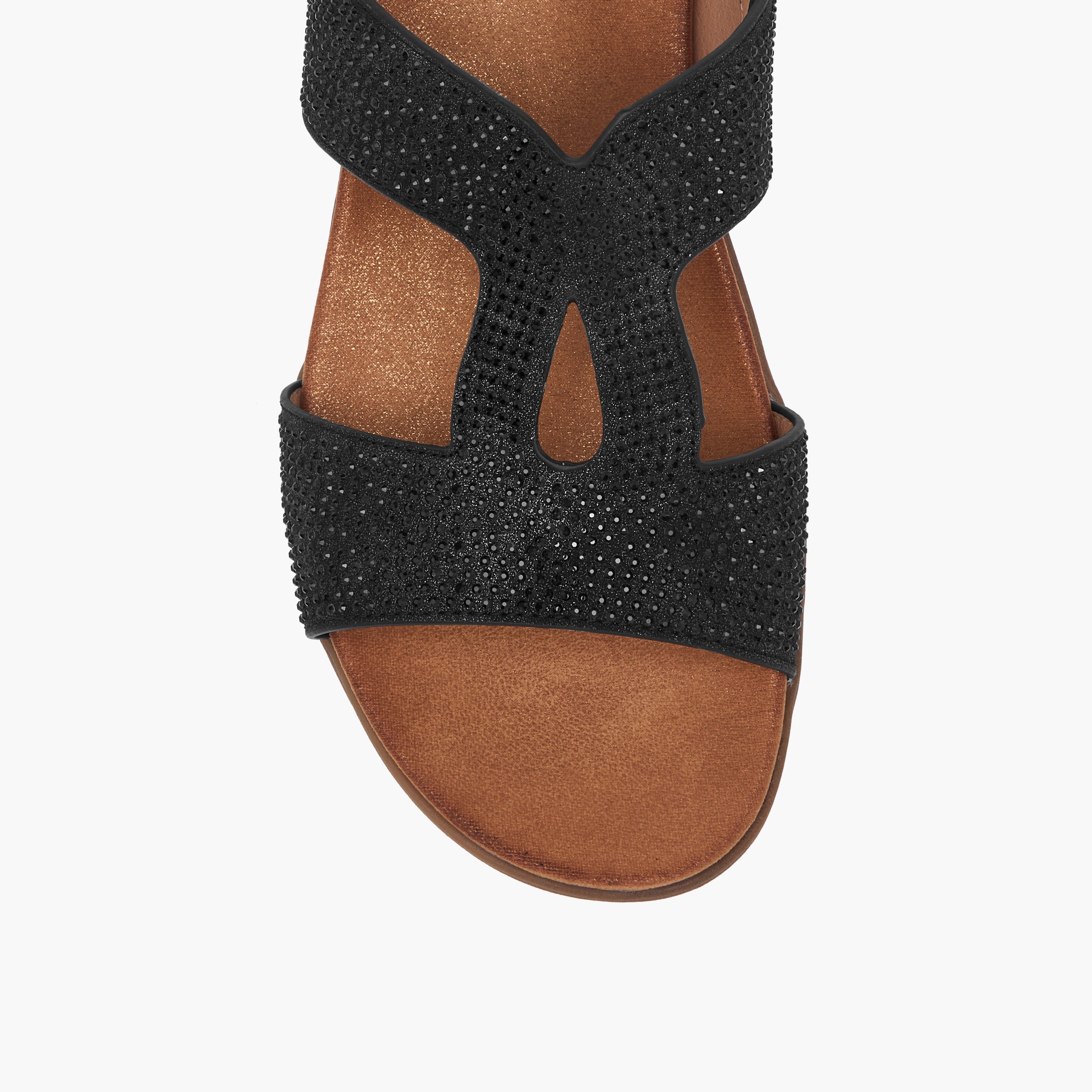 Le Confort Embellished Comfort Sandals with Hook and Loop Closure-women-shoes-flats-sandals-image-4
