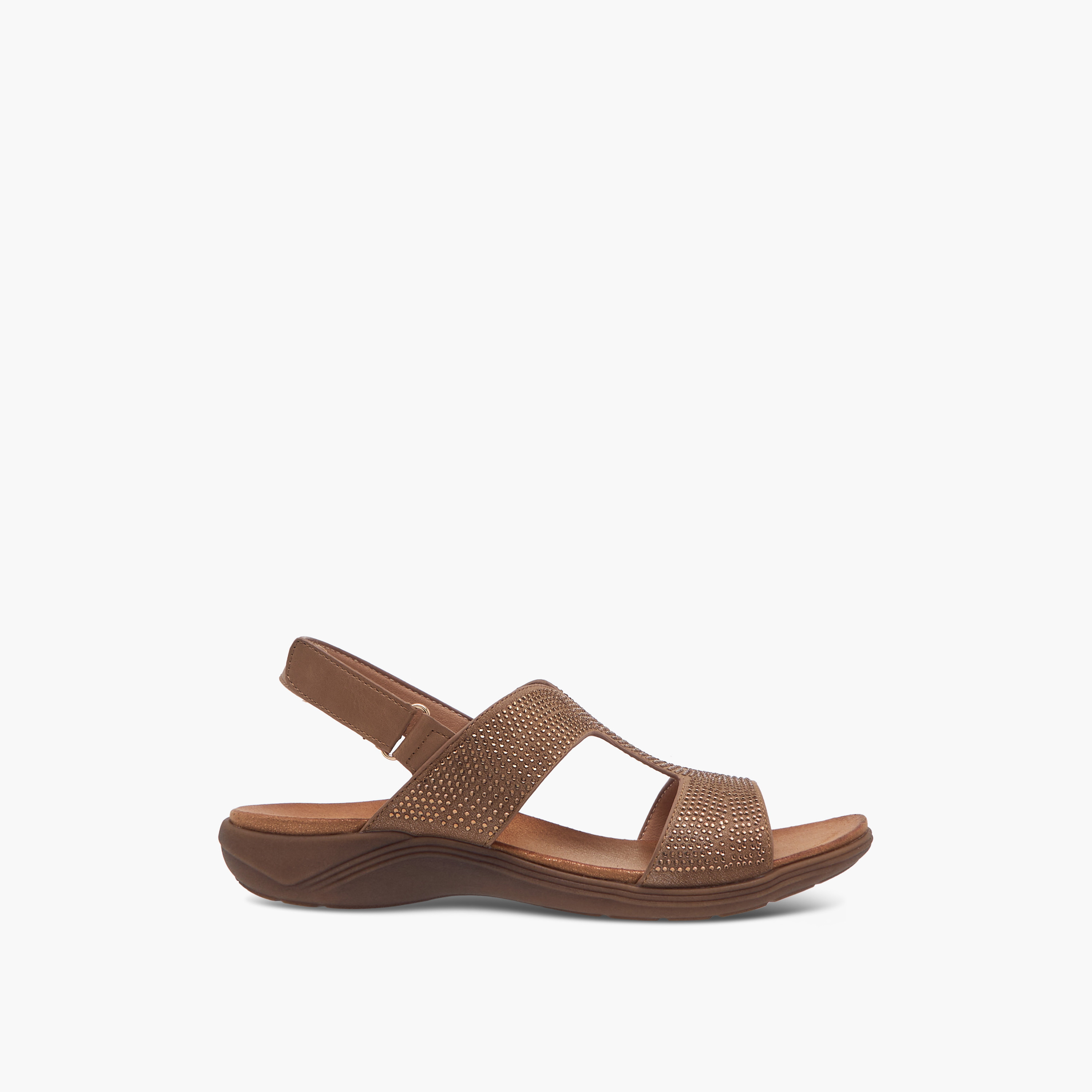 Le Confort Embellished Comfort Sandals with Hook and Loop Closure-women-shoes-flats-sandals-image-3