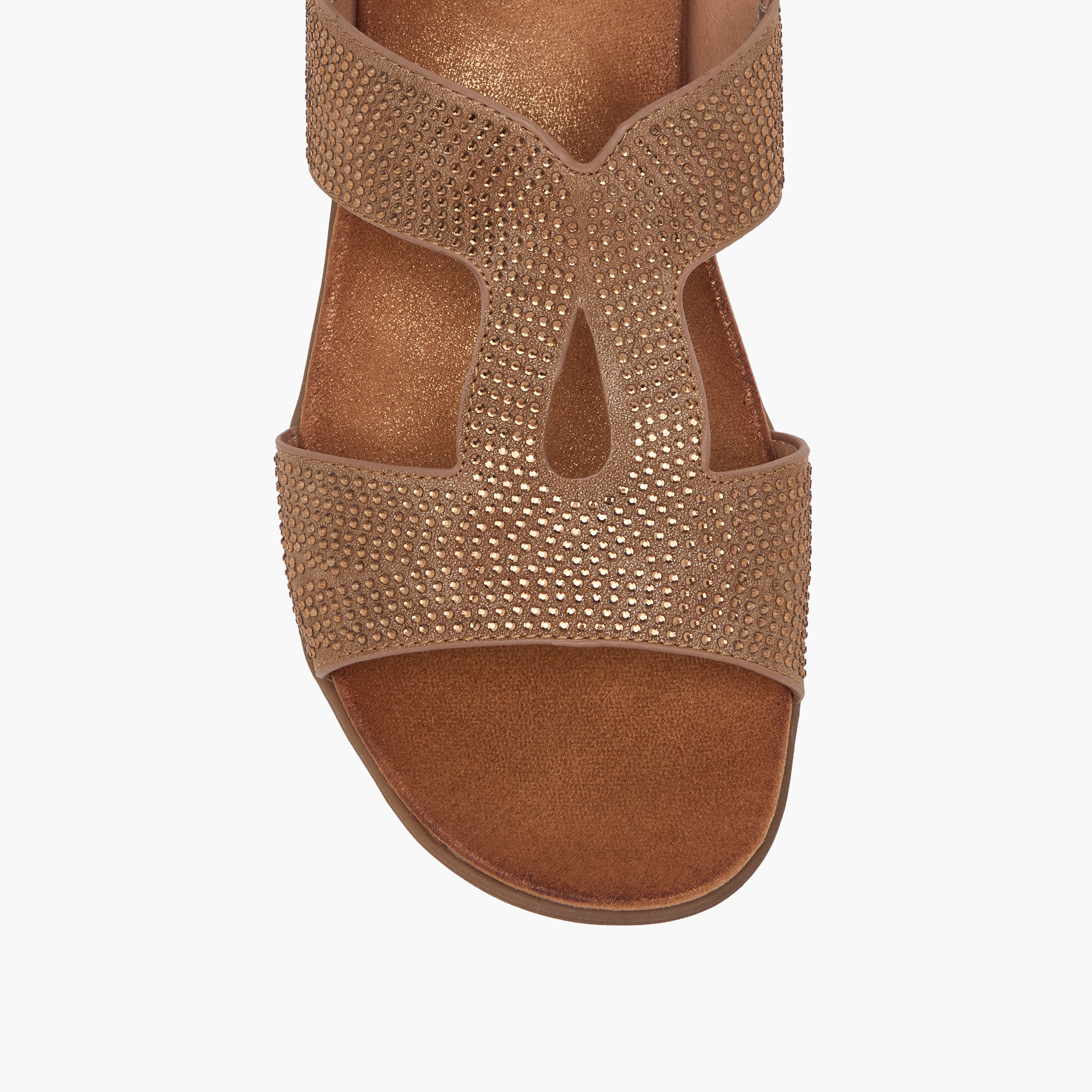 Le Confort Embellished Comfort Sandals with Hook and Loop Closure-women-shoes-flats-sandals-image-4