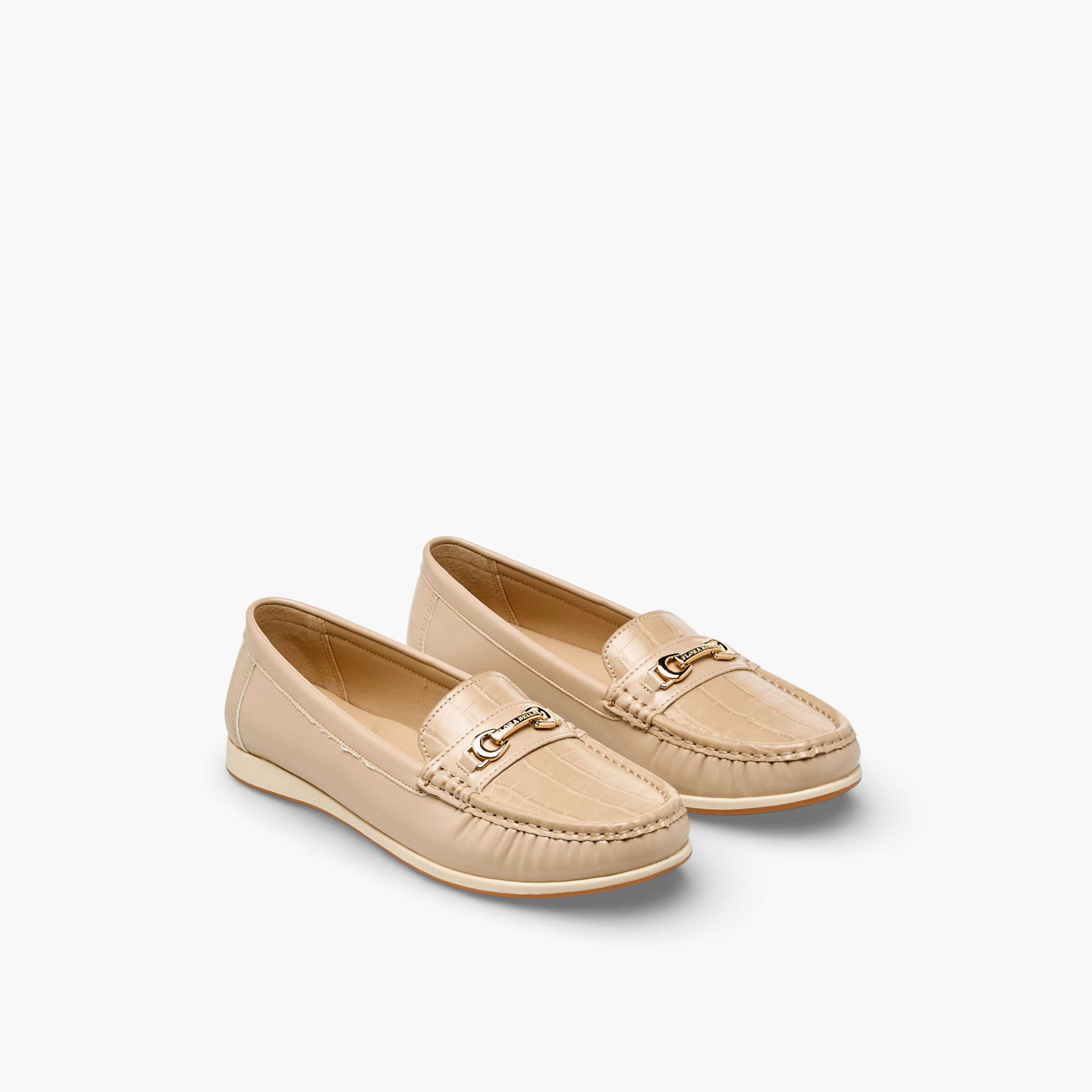 حذاء لوفرز سهل الارتداء وبارز الملمس للنساء من فلورا بيلا-women-shoes-flats-loafers-image-1